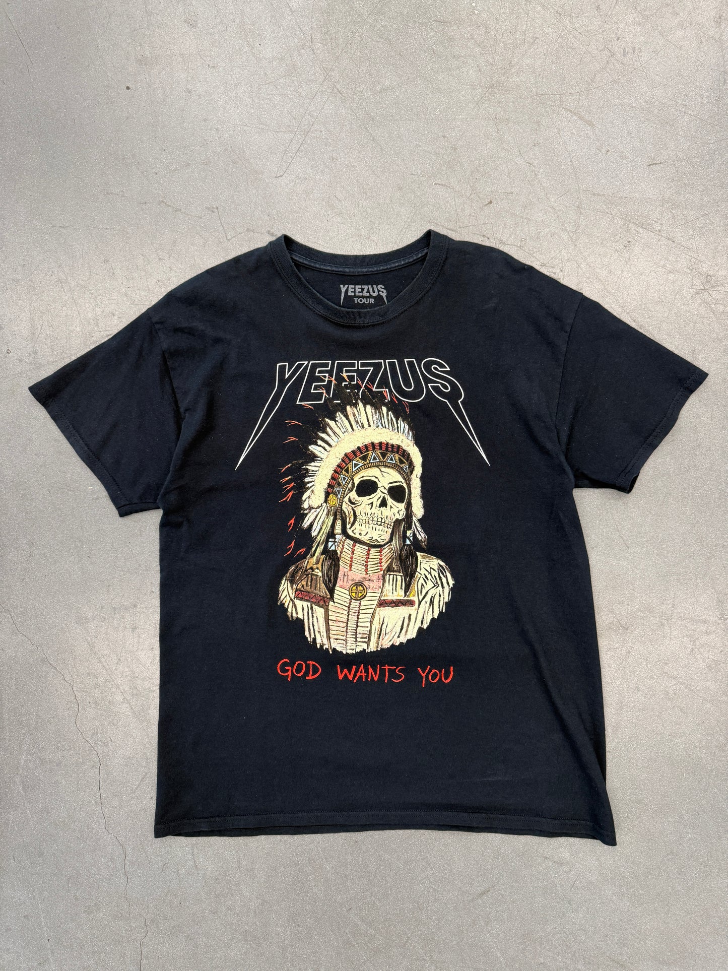 2013 YEEZUS GOD WANTS YOU TOUR TEE (PRINTED TAG)