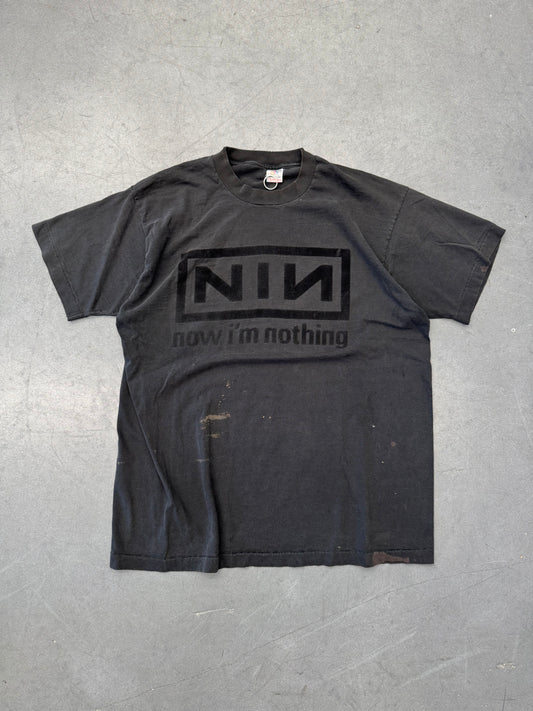 90S NINE INCH NAILS "NOW I'M NOTHING" PUFF PRINT TEE (FOTL TAG)