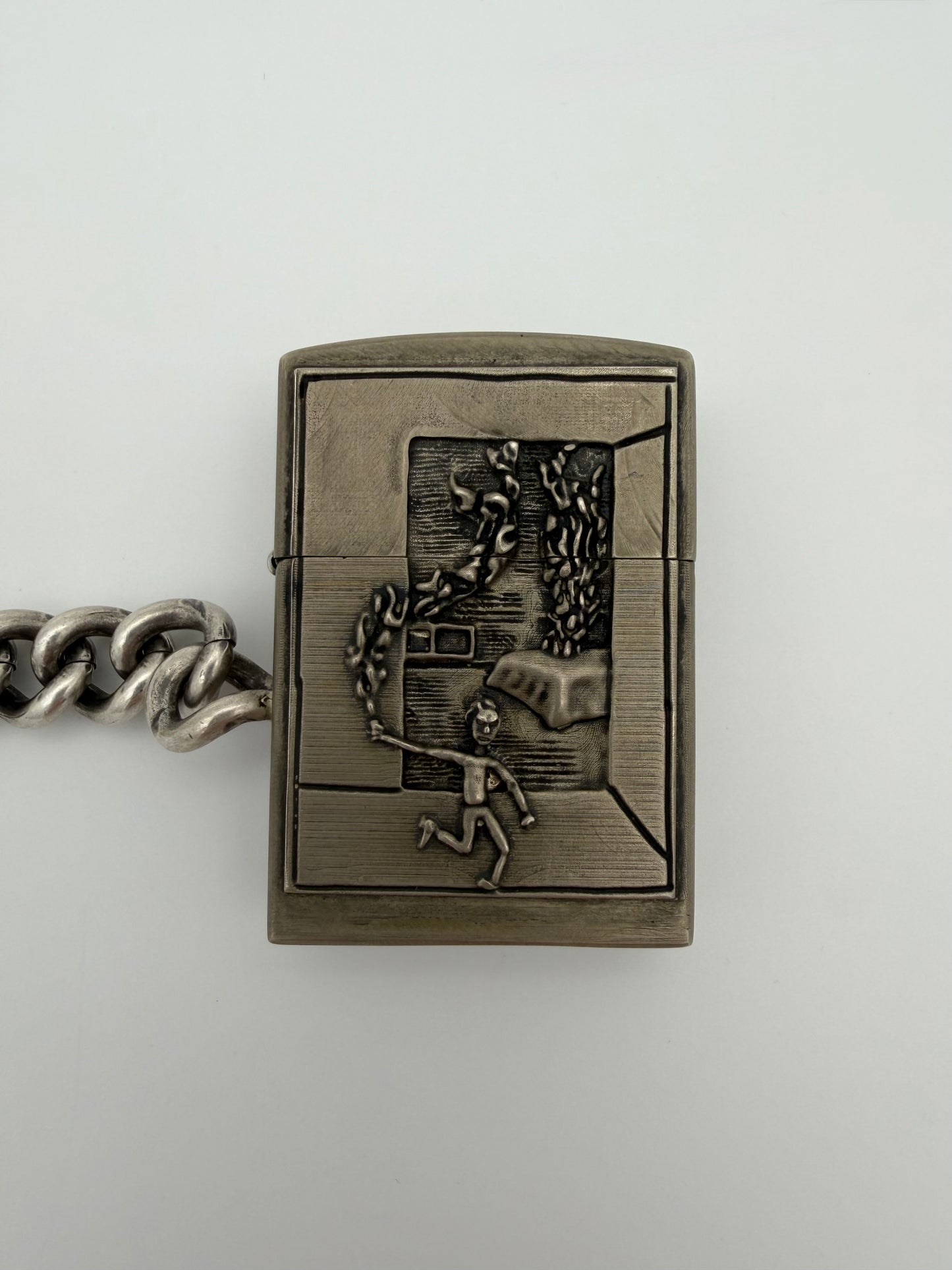 ENFANTS RICHES DEPRIMES ERD BEDROOM BURNING MINUTEMAN LIGHTER SILVER WALLET CHAIN