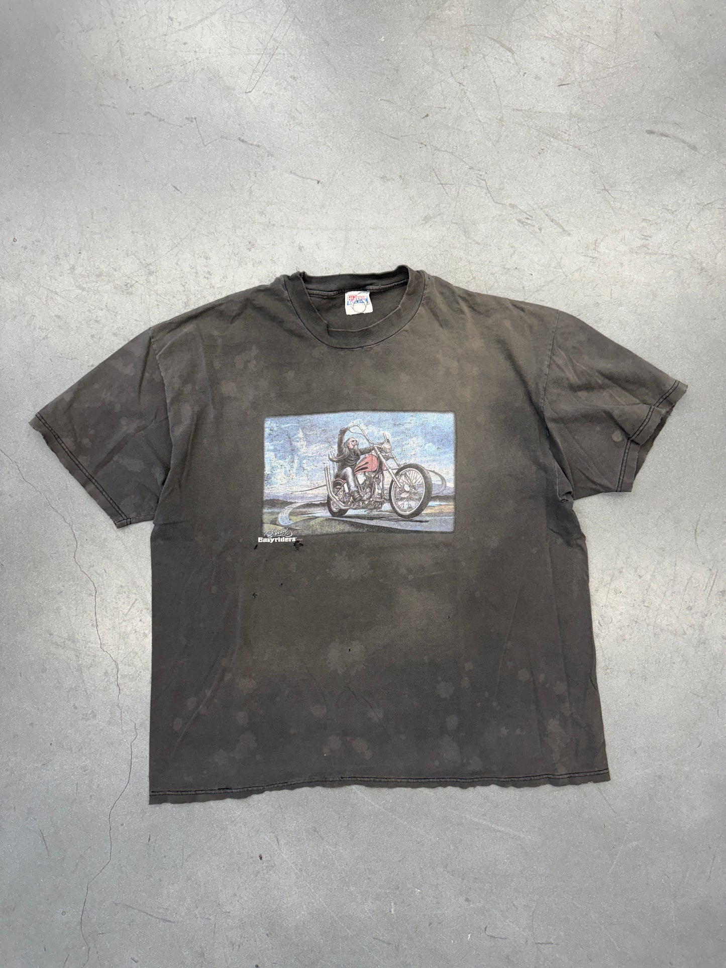 90S EASYRIDERS OF CINCINNATI MOTORCYCLE TEE (HANES BEEFY TAG)