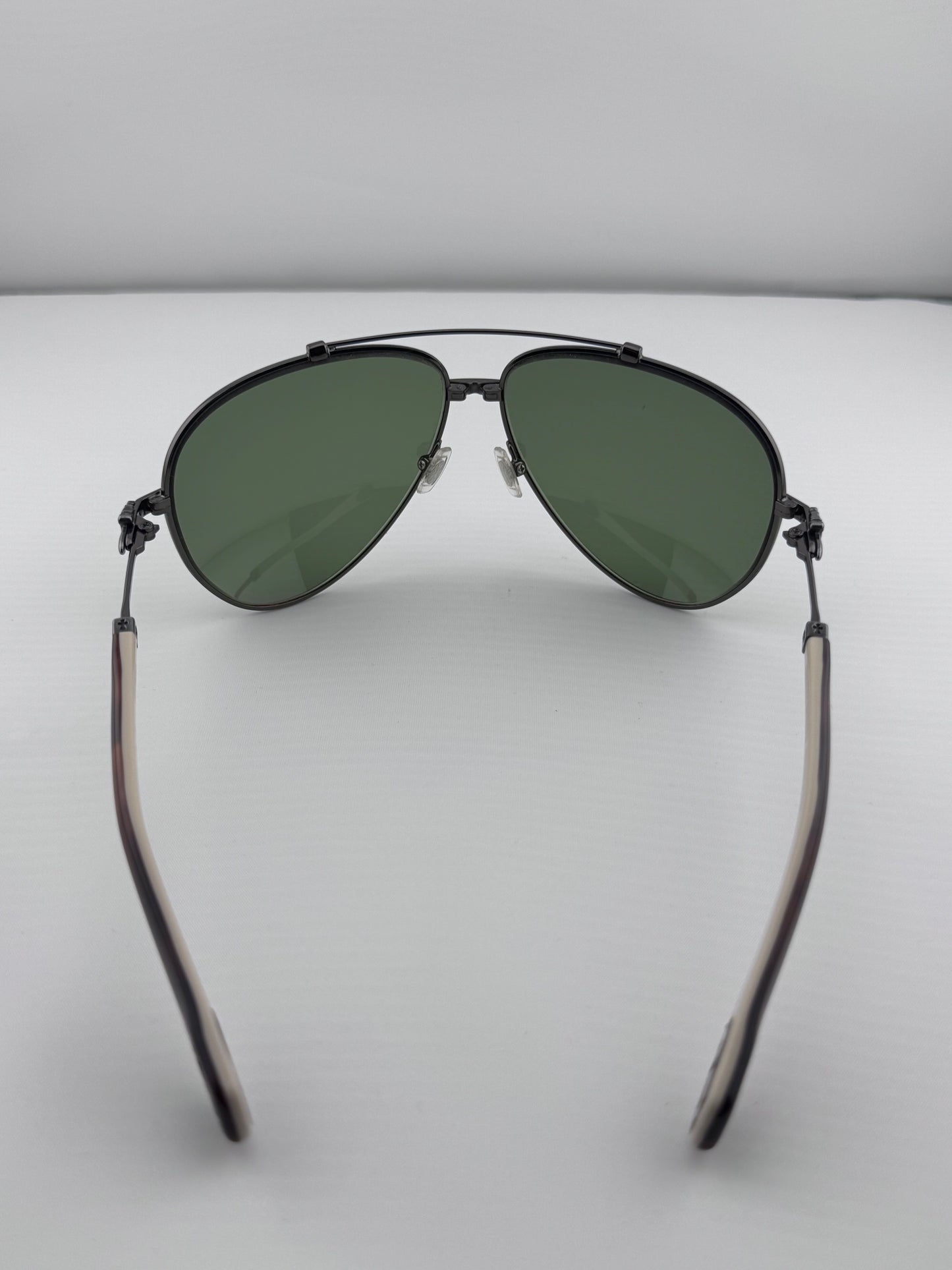CHROME HEARTS STONED WHITE/BROWN SUNGLASSES (WITH CASE)