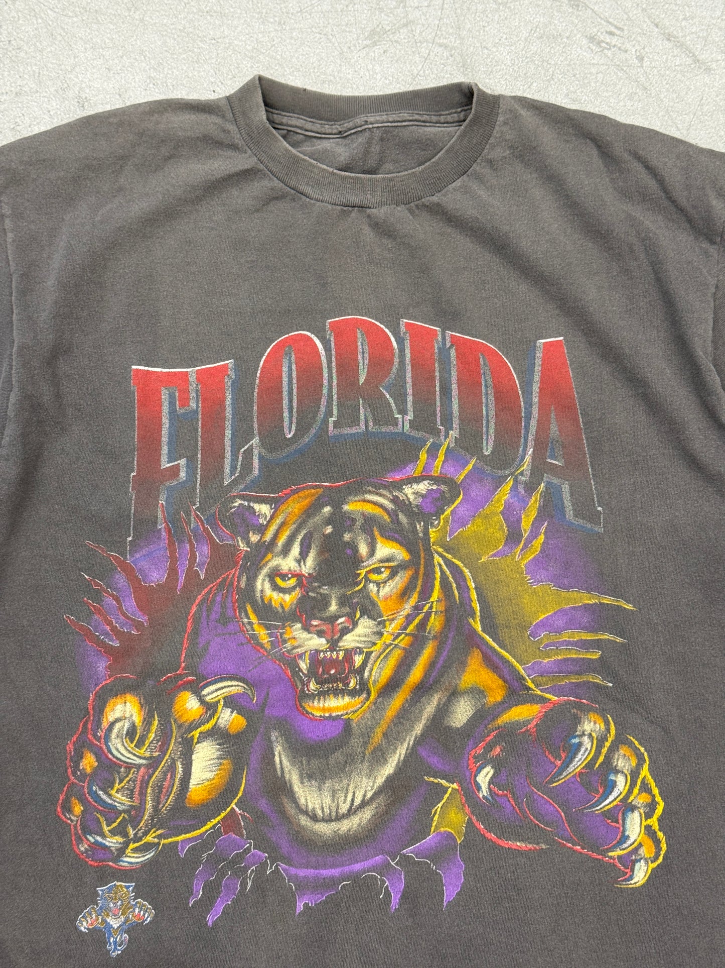 90'S FLORIDA PANTHERS BREAKTHROUGH NUTMEG TEE (PULLED TAG)