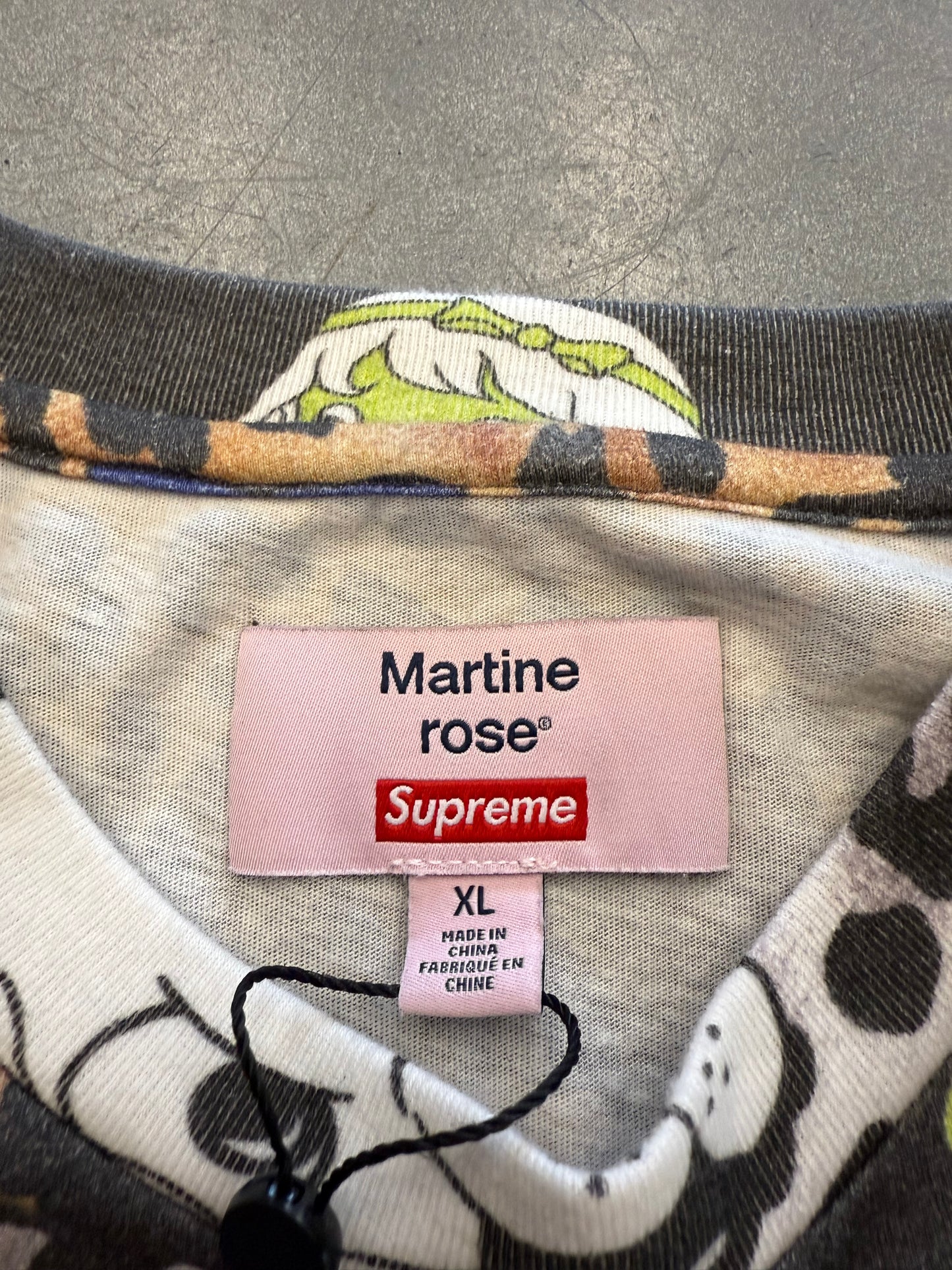 FW24 SUPREME MARTINE ROSE AOP S/S TOP (NWT)
