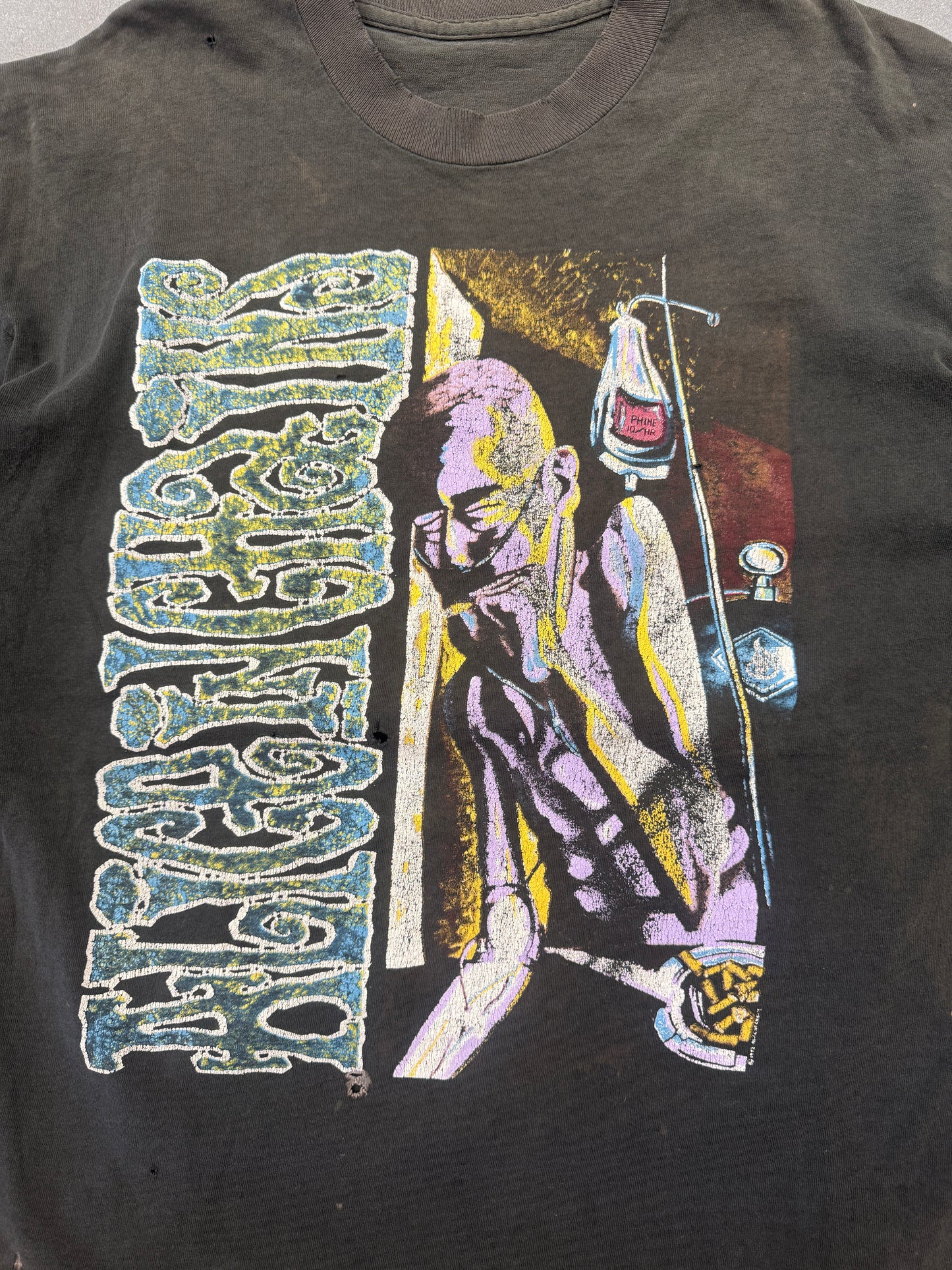1992 ALICE IN CHAINS "SICKMAN" FADED TEE (PULLED TAG)