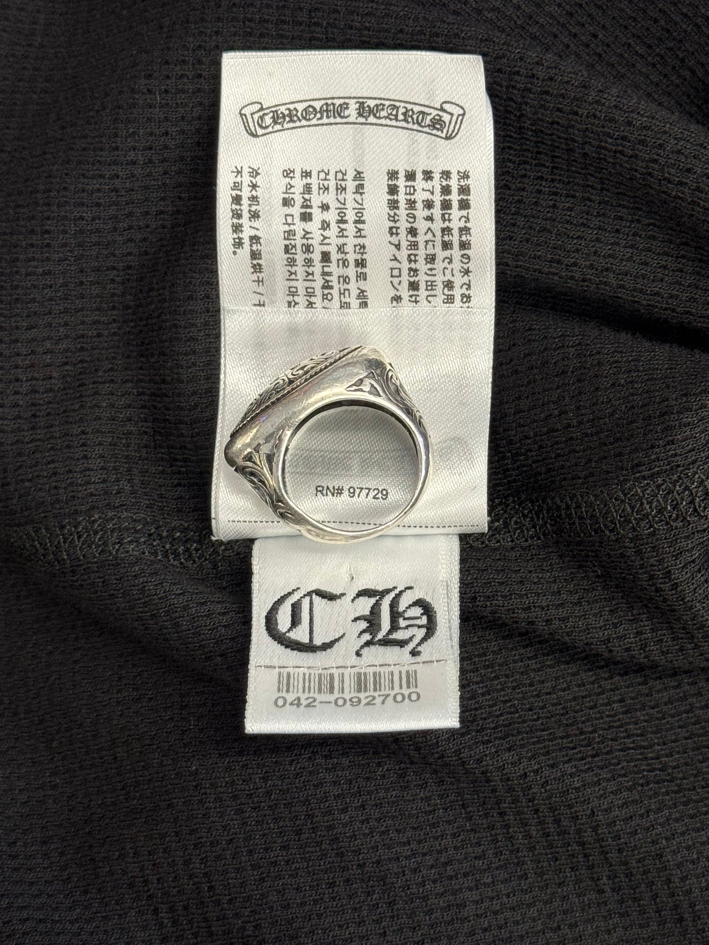 CHROME HEARTS FLORAL LS THERMAL  - BLACK/WHITE