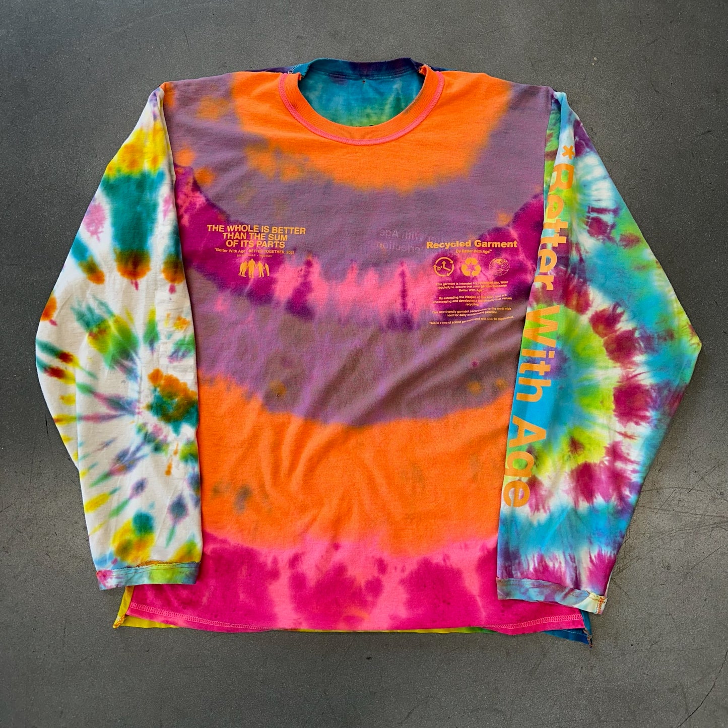 BETTER WITH AGE TIE DYE LONGSLEEVE REVERSABLE