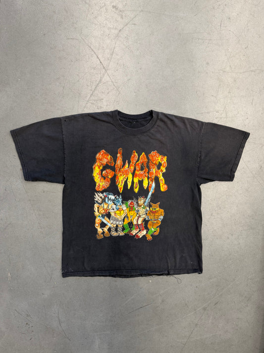 90S GWAR U.S. TOUR REPAIRED TEE (PULLED TAG)