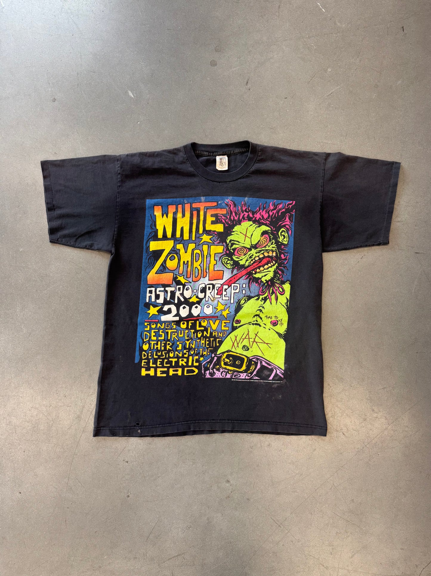 1995 WHITE ZOMBIE ASTRO-CREEP 2000 TEE (GEM TAG)