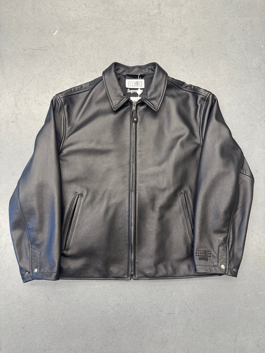 SS26 SUPREME MM6 SCHOTT EAGLE LEATHER JACKET