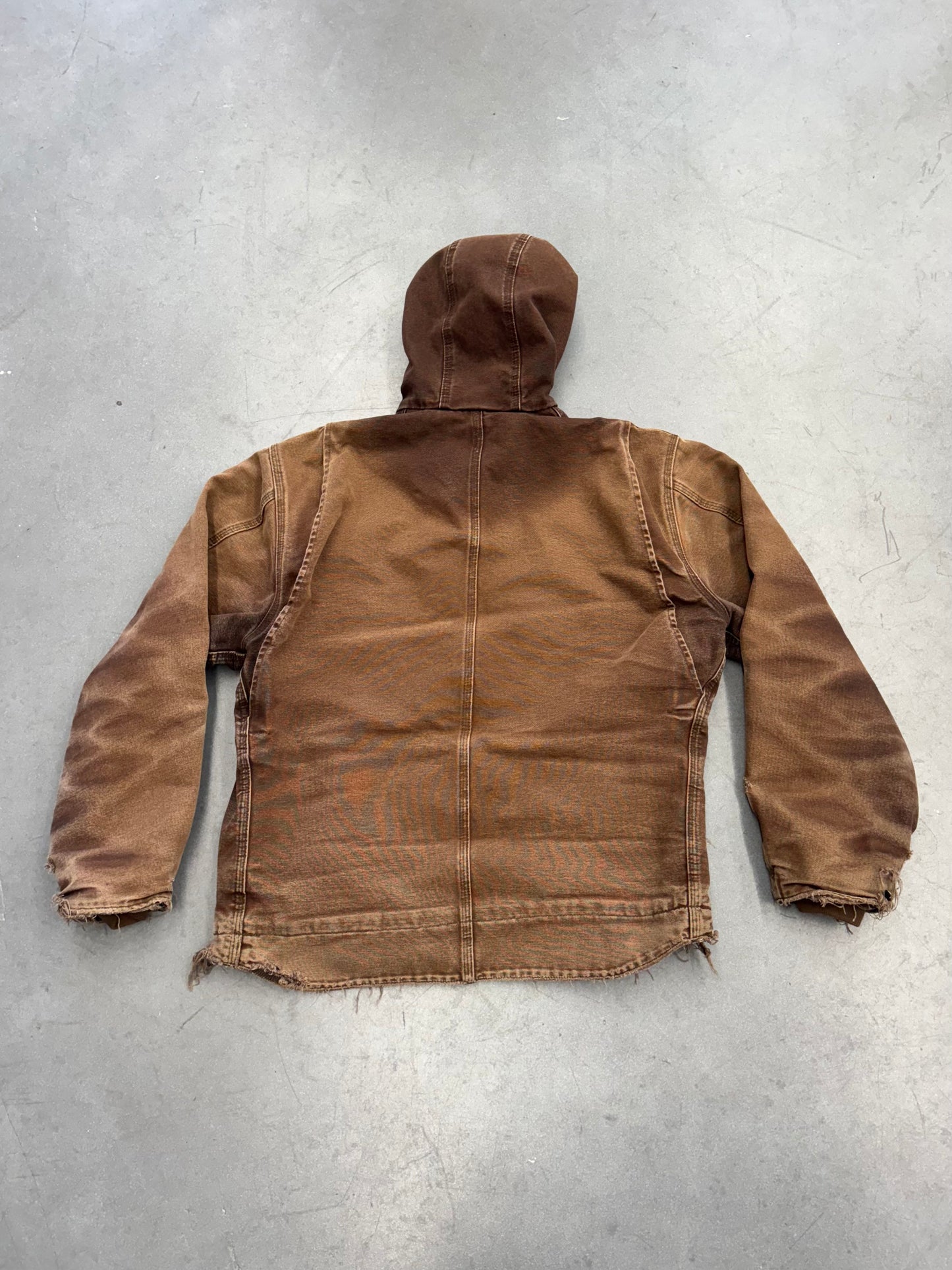 00S CARHARTT SHERPA-LINED ZIP-UP WORK JACKET (J141DKB)