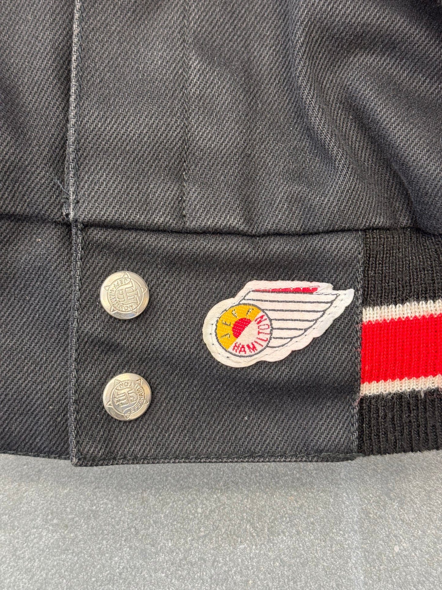 90'S MIAMI HEAT JEFF HAMILTON LEATHER JACKET