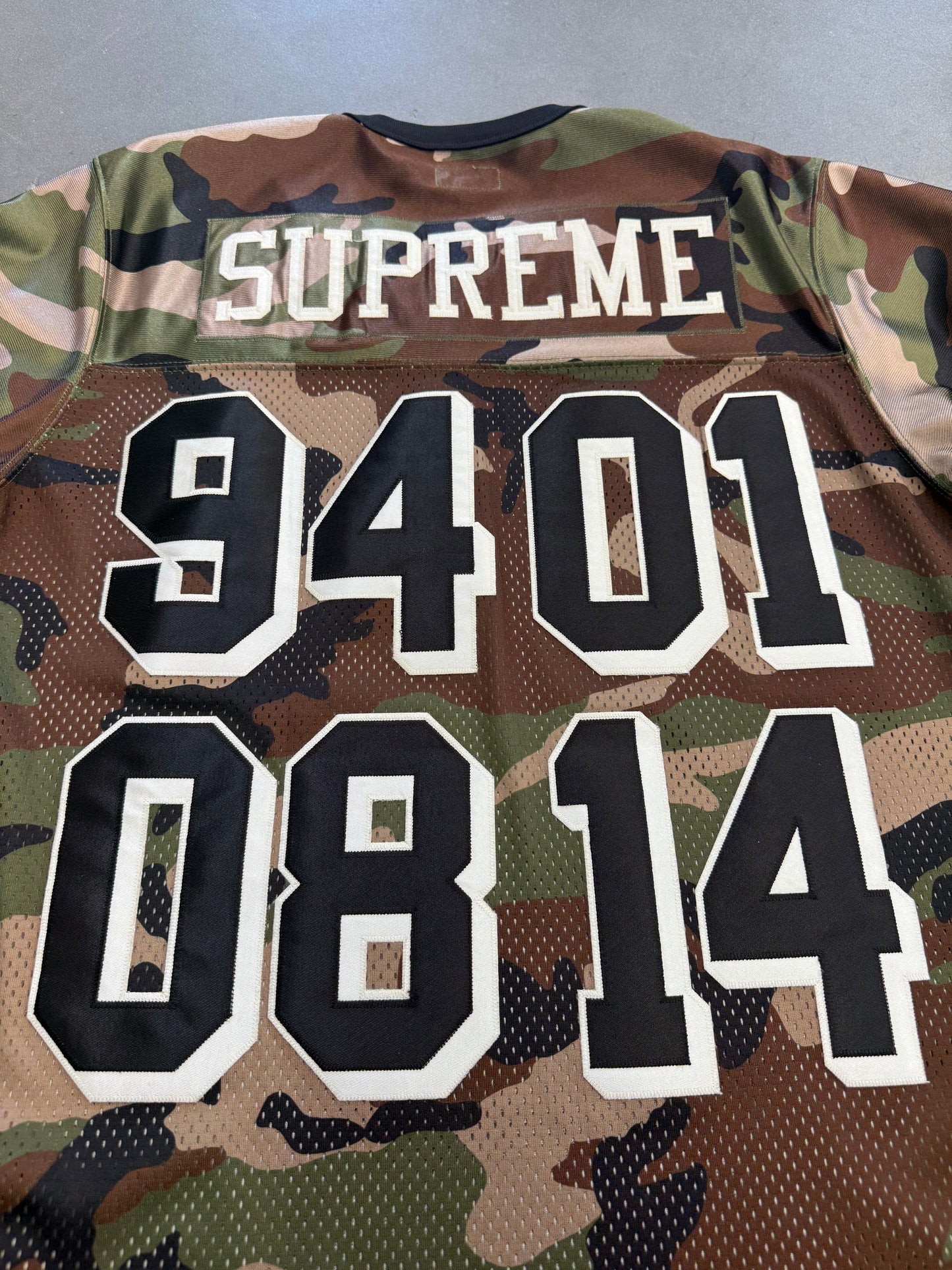 SS14 SUPREME 20TH ANNIVERSARY CHAMPIONSHIP FOOTBALL JERSEY CAMO
