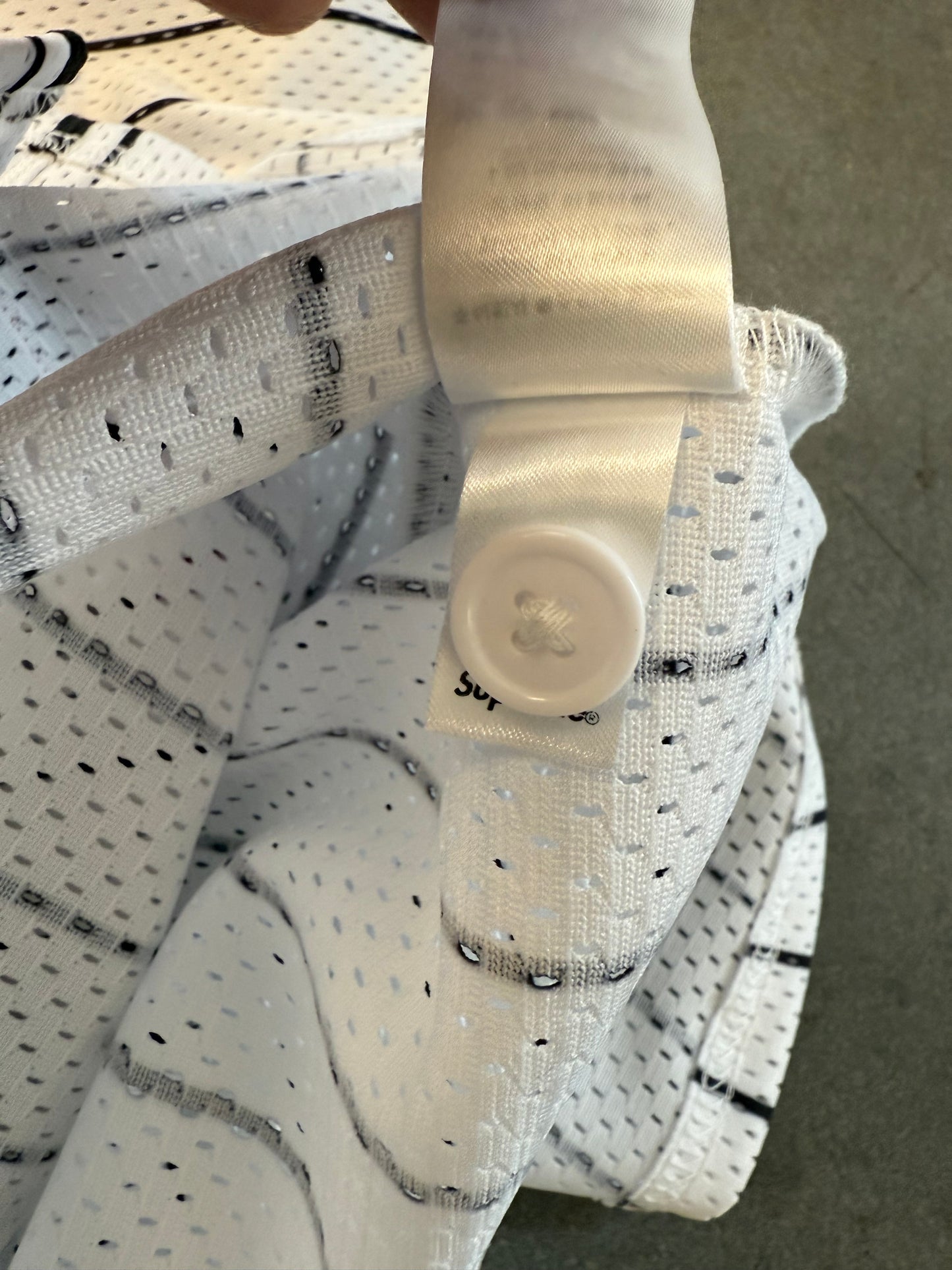 SS25 SUPREME HOMERUN BASEBALL JERSEY WHITE