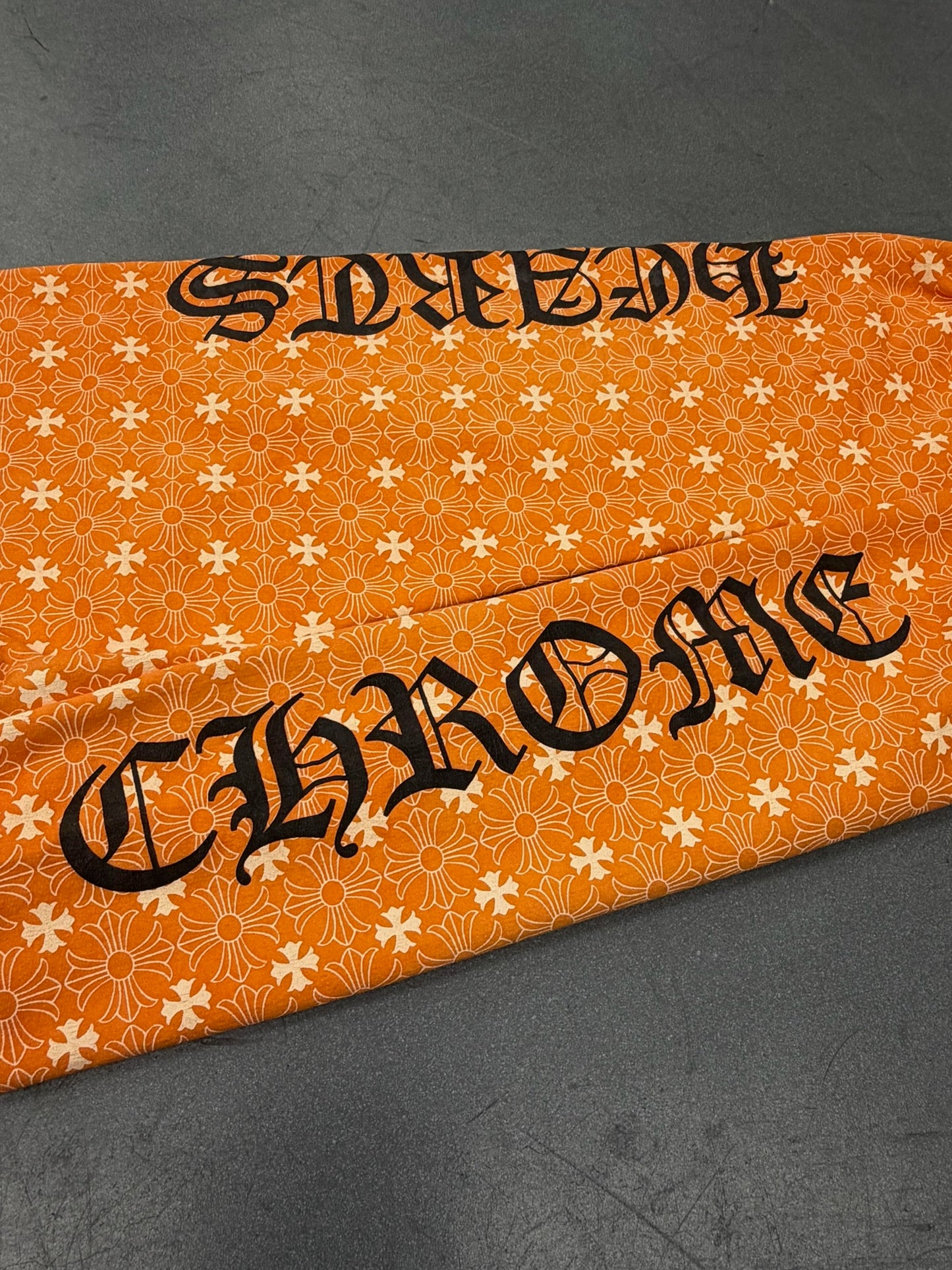 CHROME HEARTS PLUS CROSS MONOGRAM SWEATPANT - ORANGE