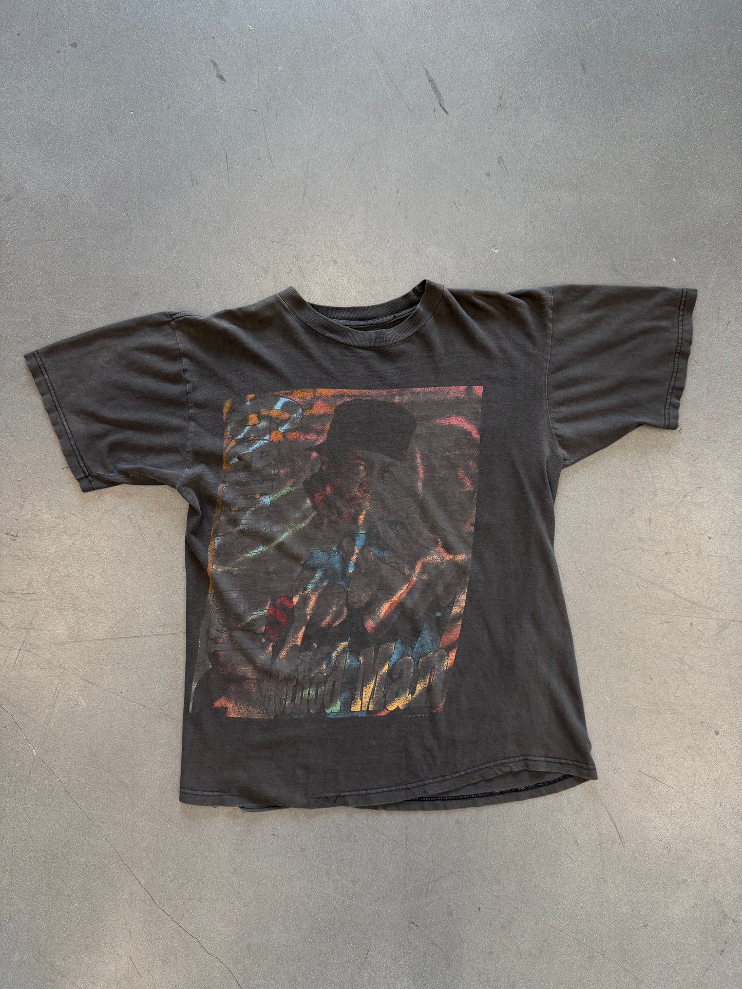 90'S WU-TANG LIQUID SWORDS GENIUS/GZA METHOD MAN SHADOWBOXIN’ RAP TEE (PULLED TAG)