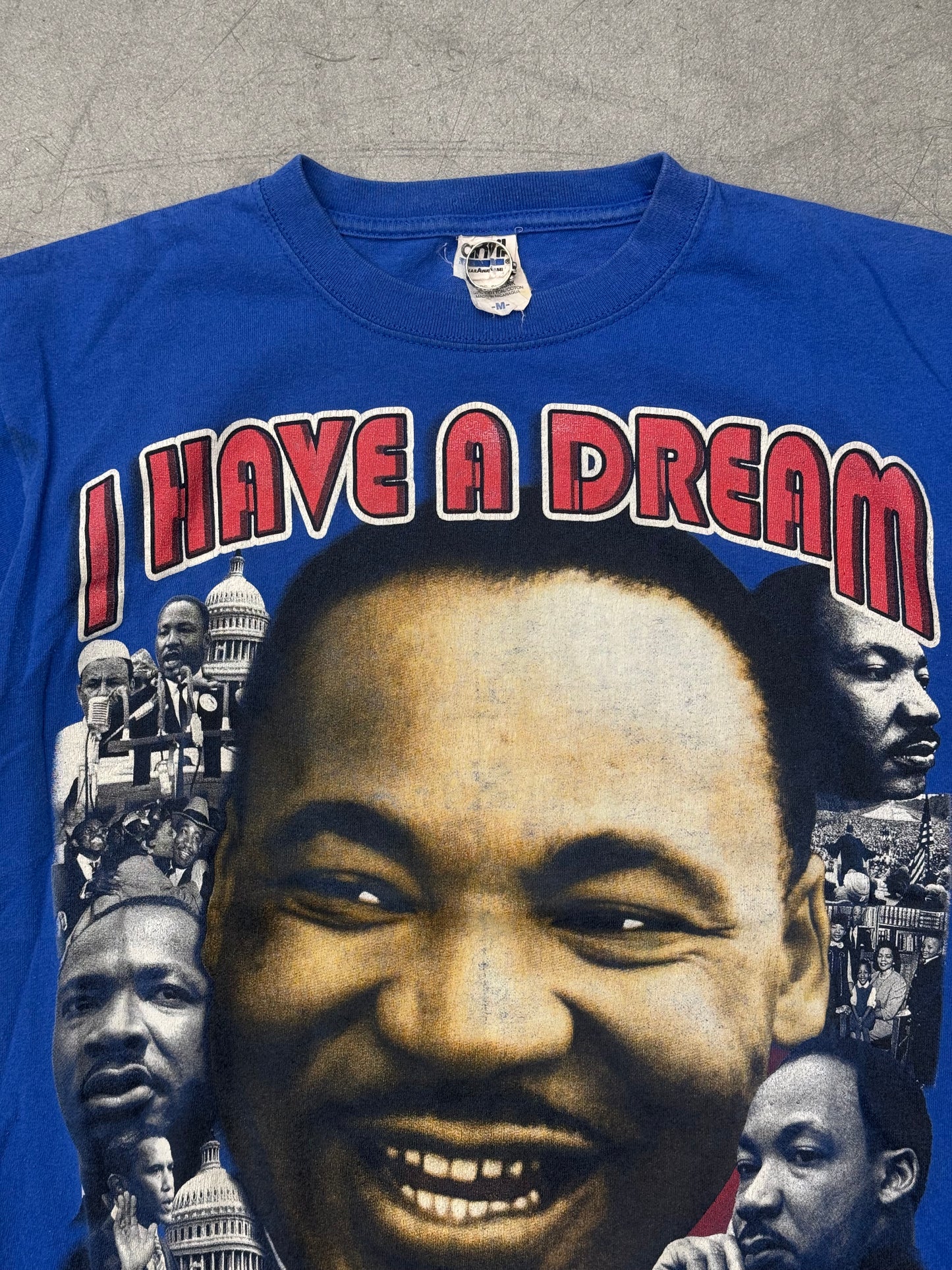 VINTAGE MLK I HAVE A DREAM TEE (ANVIL BLUE BAR TAG)