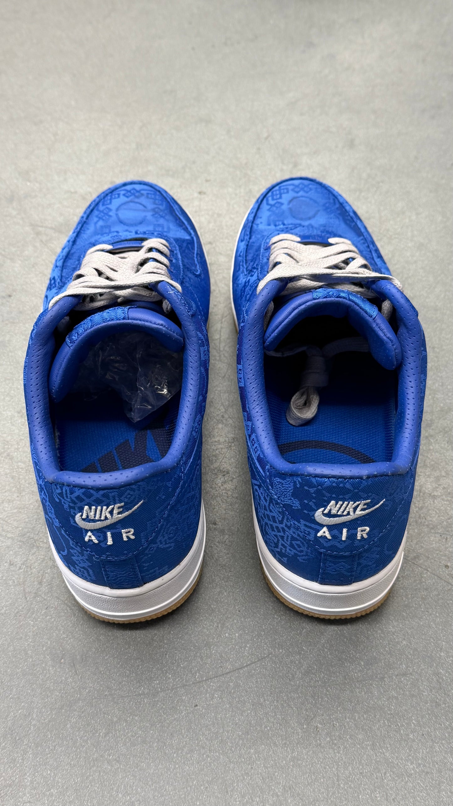 2019 CLOT BLUE SILK NIKE AIR FORCE 1 LOW (WITH BOX)