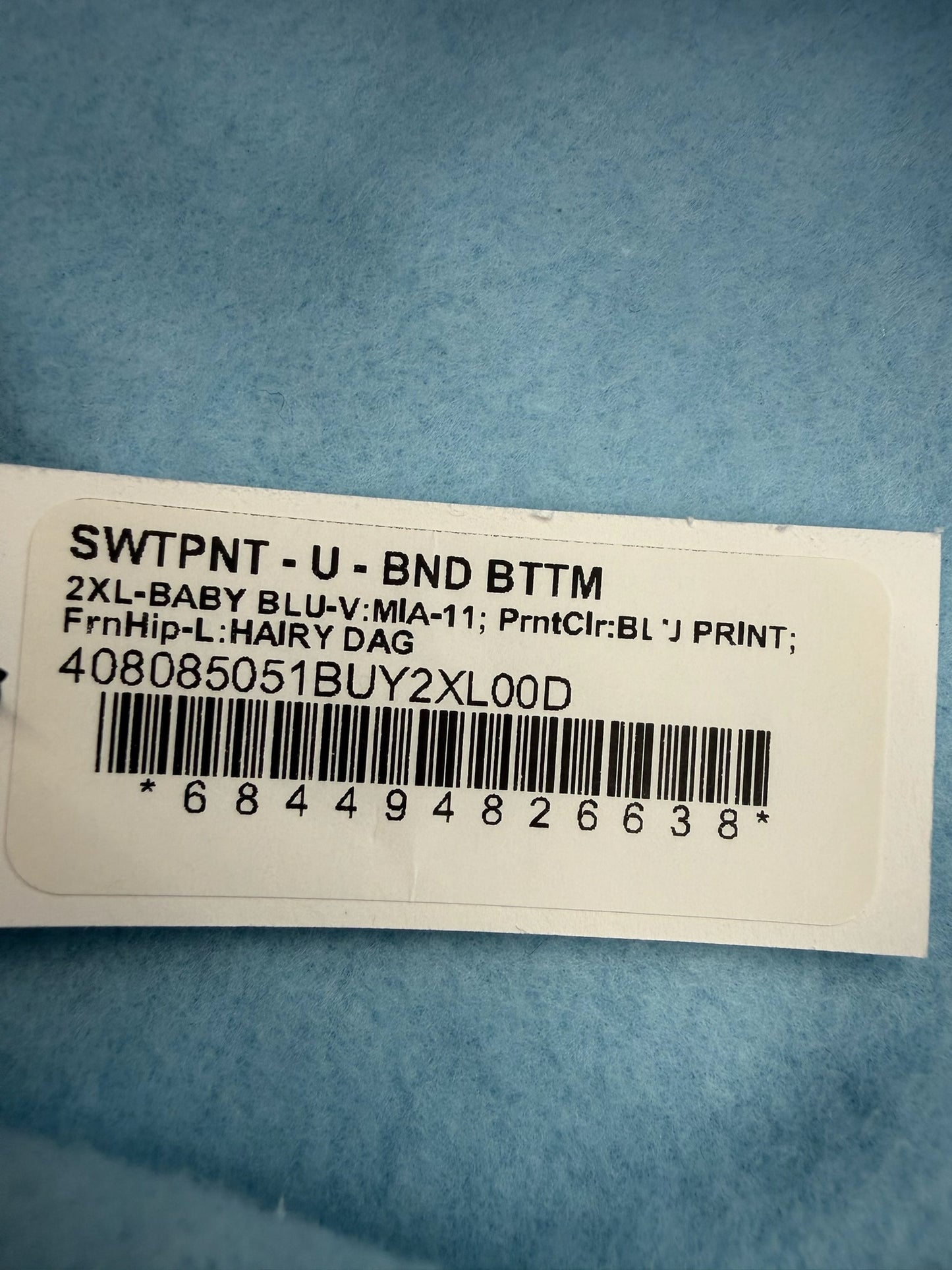 CHROME HEARTS MIAMI ART BASEL EXCLUSIVE VINE DAGGER SWEATPANTS - BABY BLUE