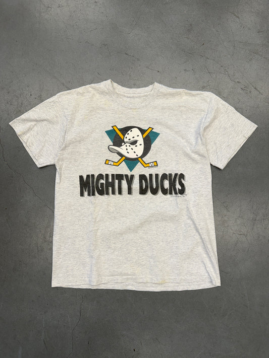 1993 NHL MIGHTY DUCKS CHALK LINE TEE (PULLED TAG)