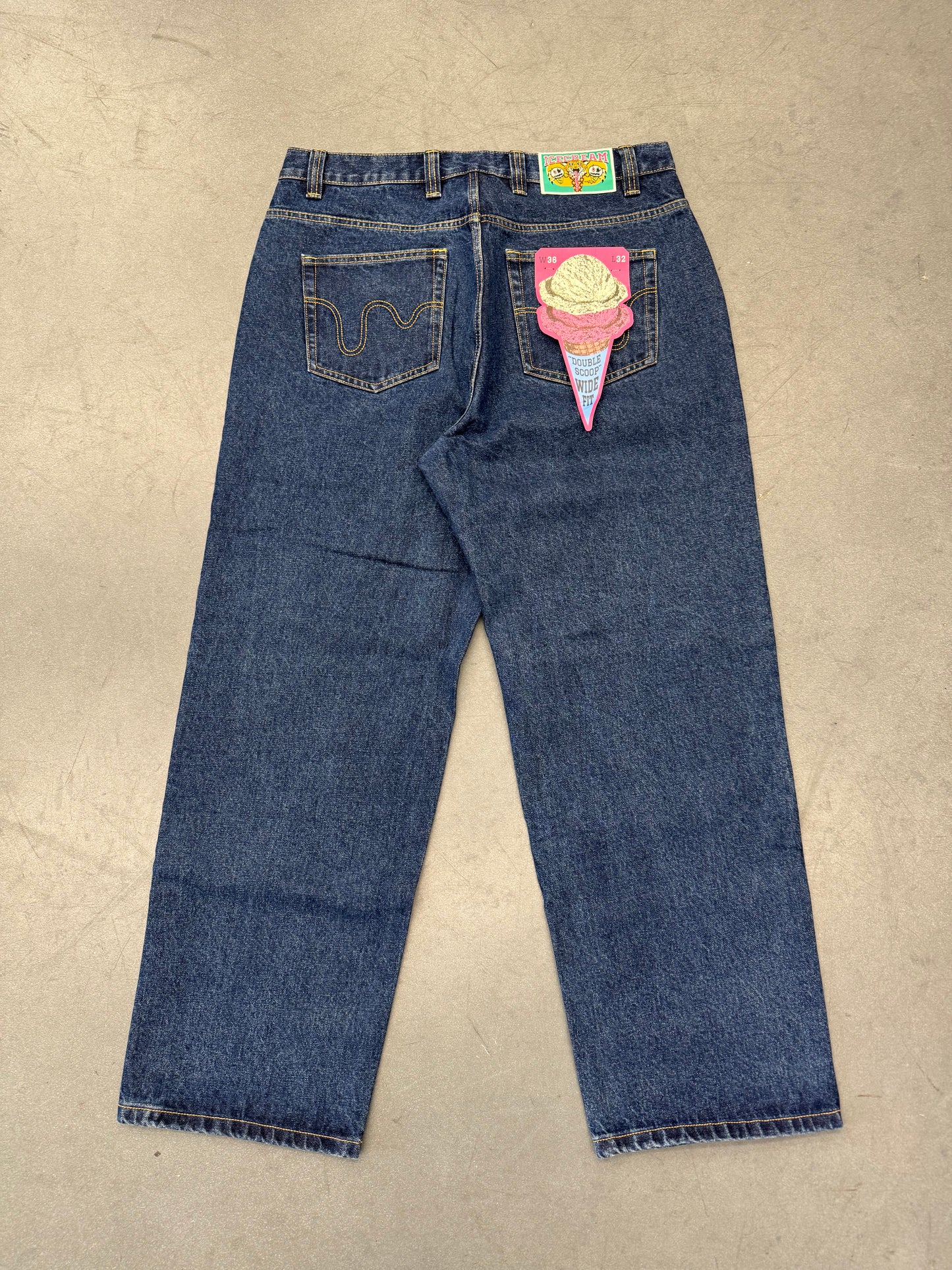 BILLIONAIRE BOYS CLUB RUNNING DOG DOUBLE SCOOP DENIM PANT