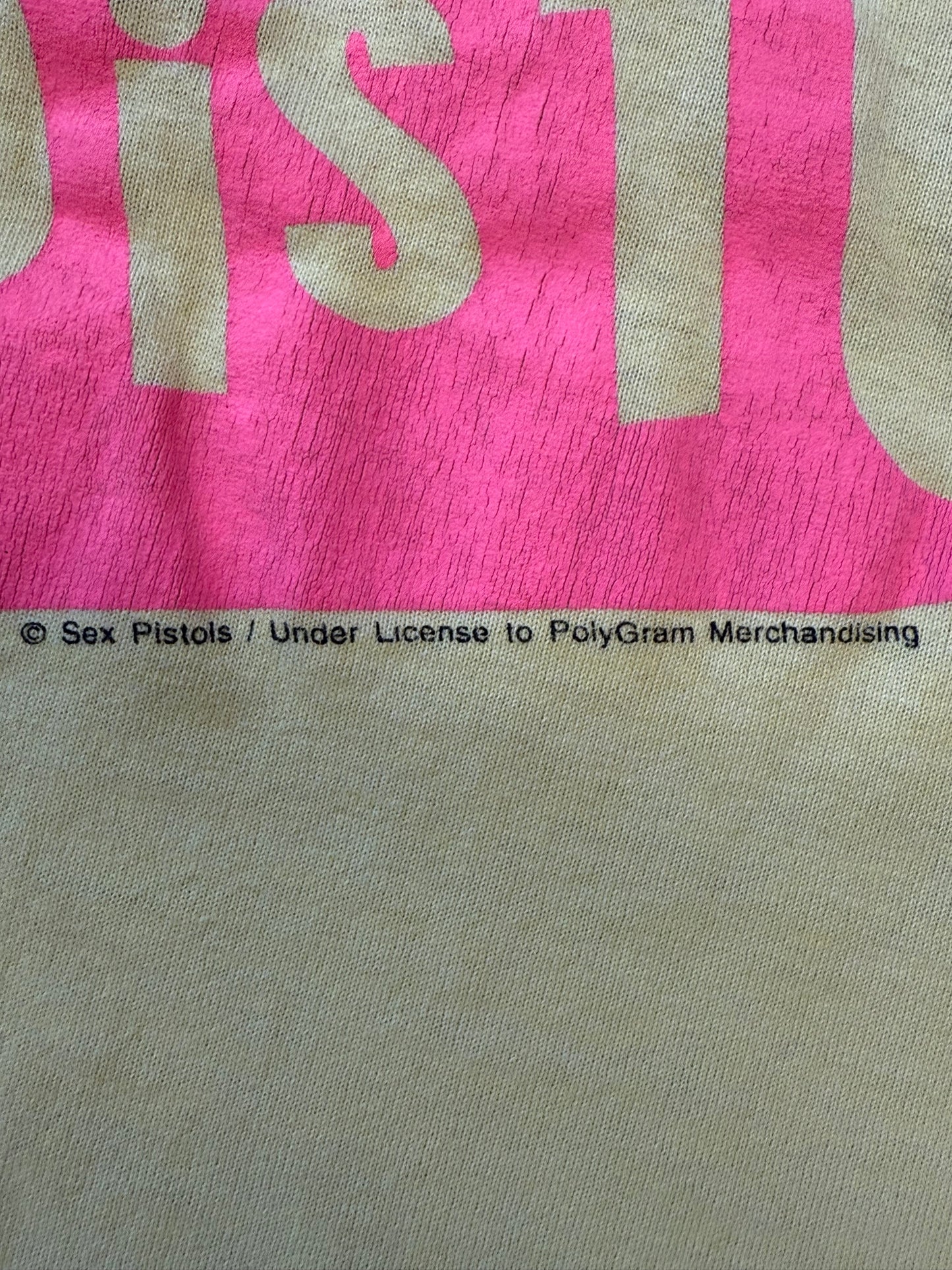 80'S SEX PISTOLS THE FILTHY LUCRE TOUR NEVER MIND THE BOLLOCKS TEE (FOTL BEST TAG)