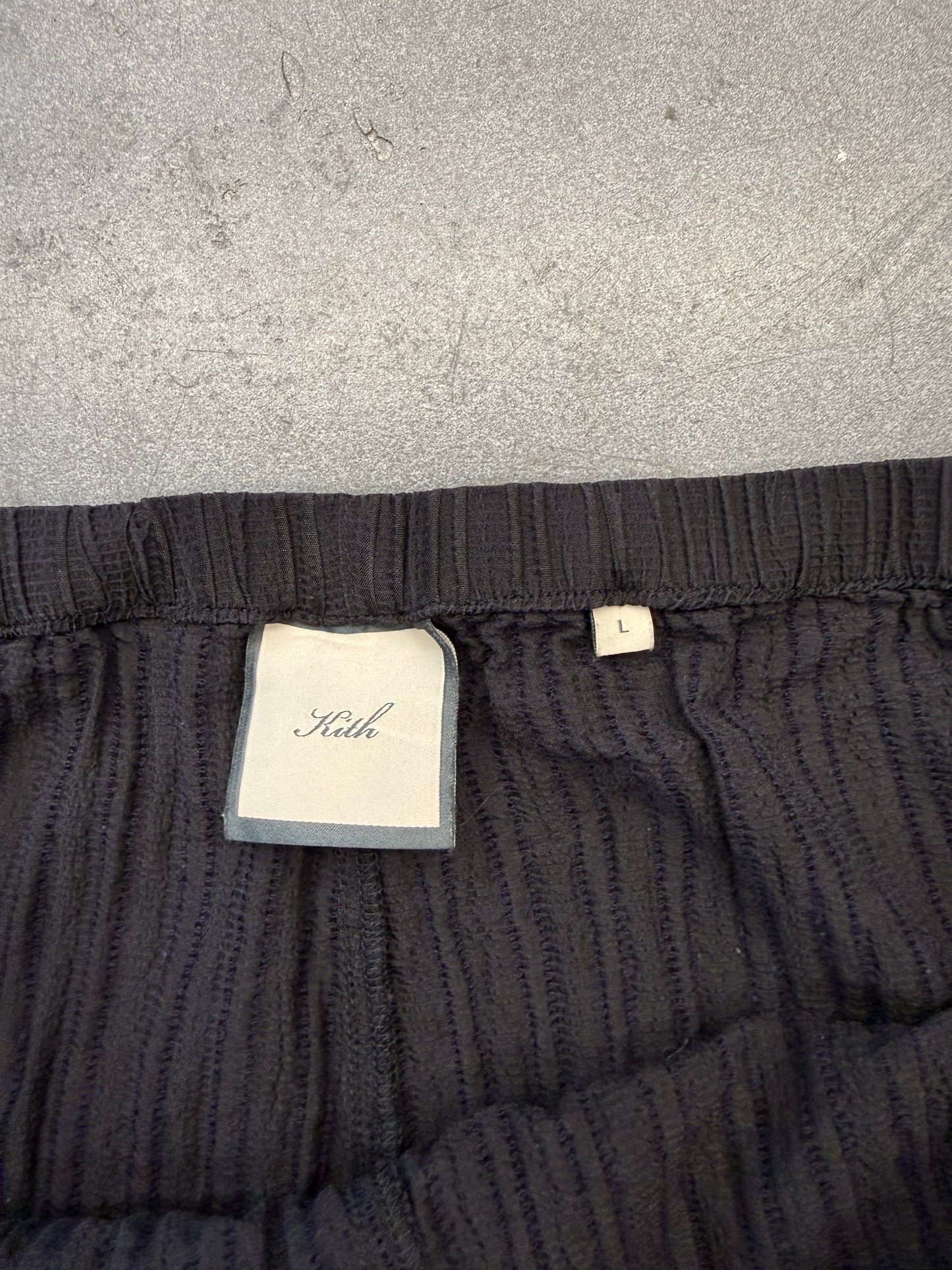 KITH WOMEN KAVI II PLISSE DRAWSTRING PANT - BLACK