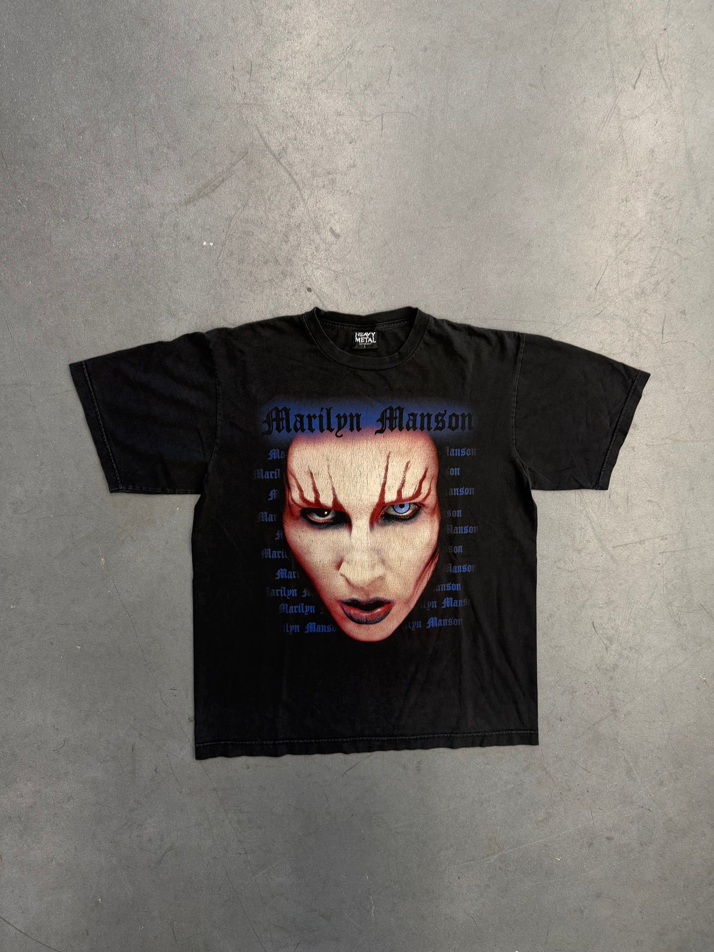 1999 MARILYN MANSON BIG FACE TEE (HEAVY METAL TAG)
