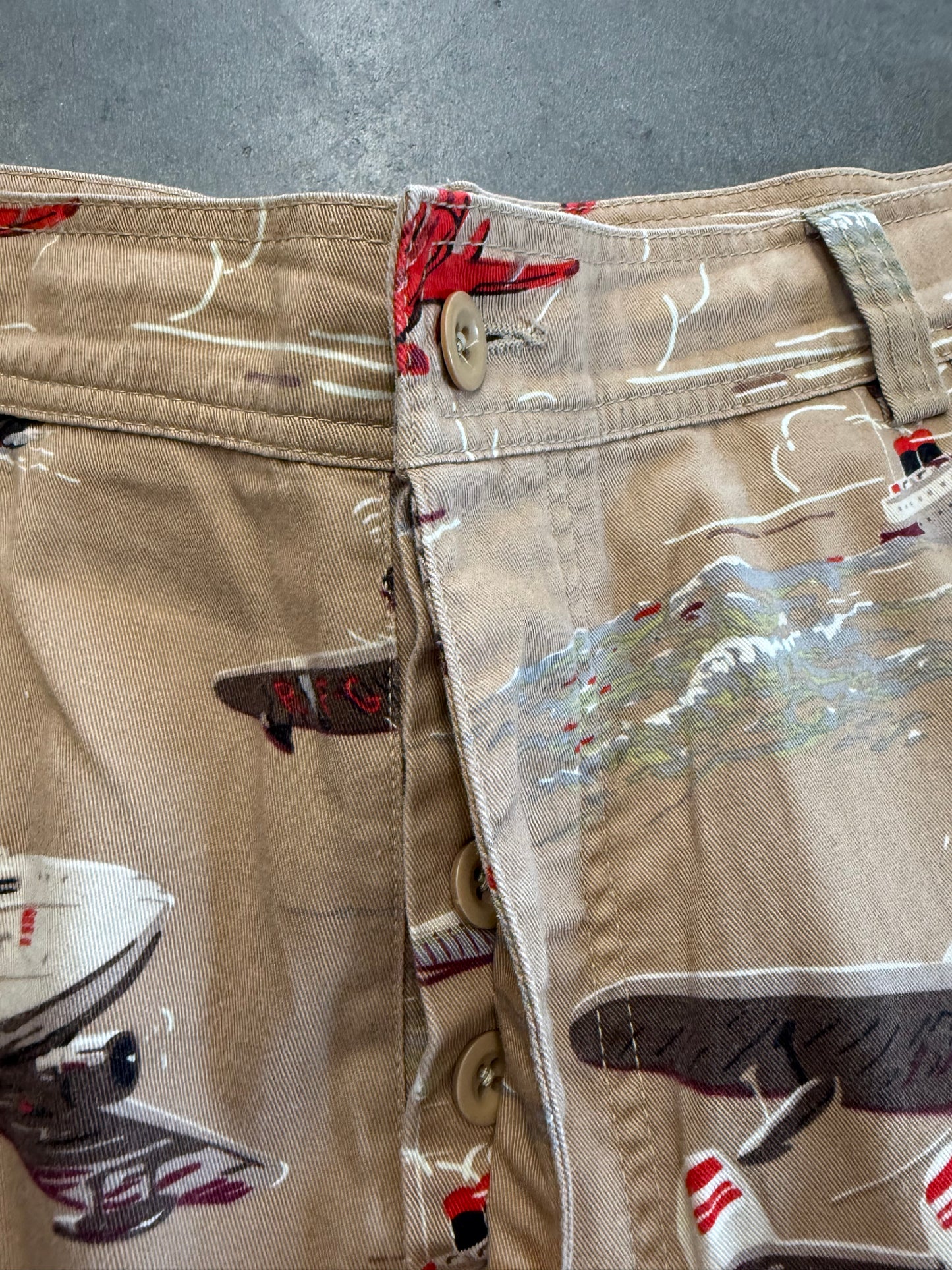 SS08 SUPREME AIRPLANE SHORTS - KHAKI (36)