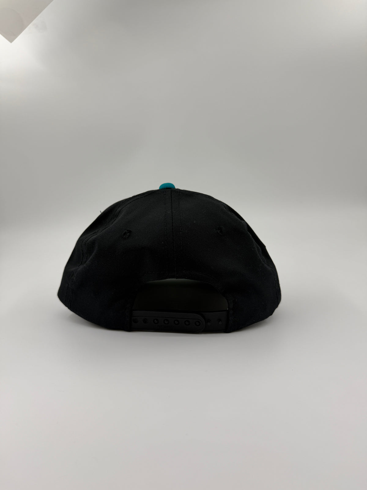 90S FLORIDA MARLINS SCRIPT THE TWILL SPORTS SPECIALTIES SNAPBACK HAT BLACK/TEAL