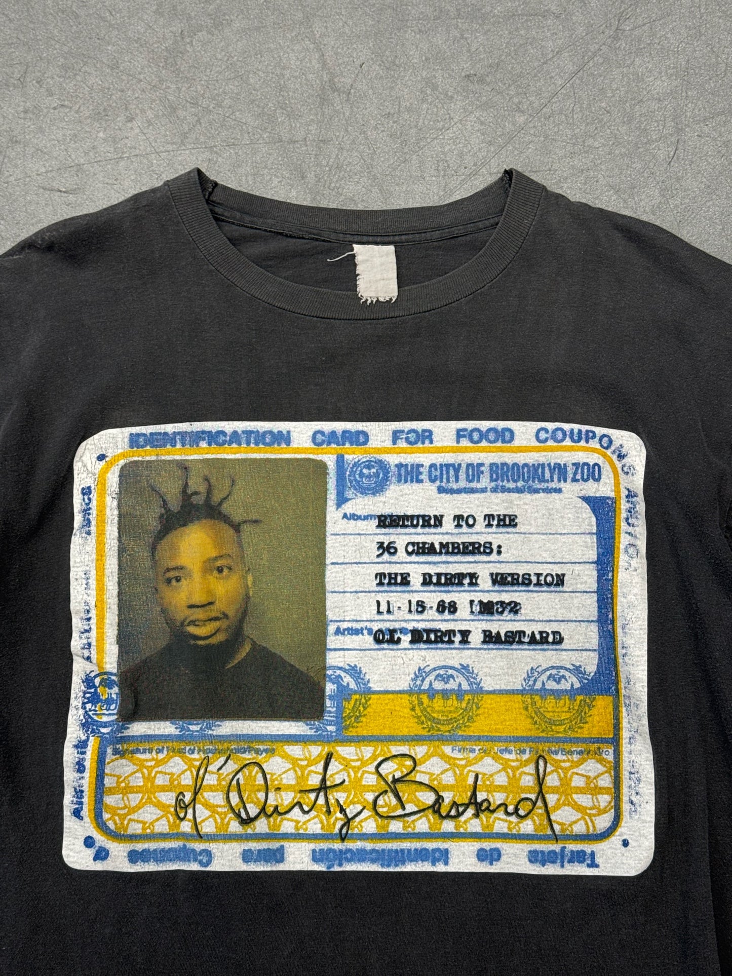90S OL DIRTY BASTARD ID BOOTLEG RAP TEE (FADED TAG)