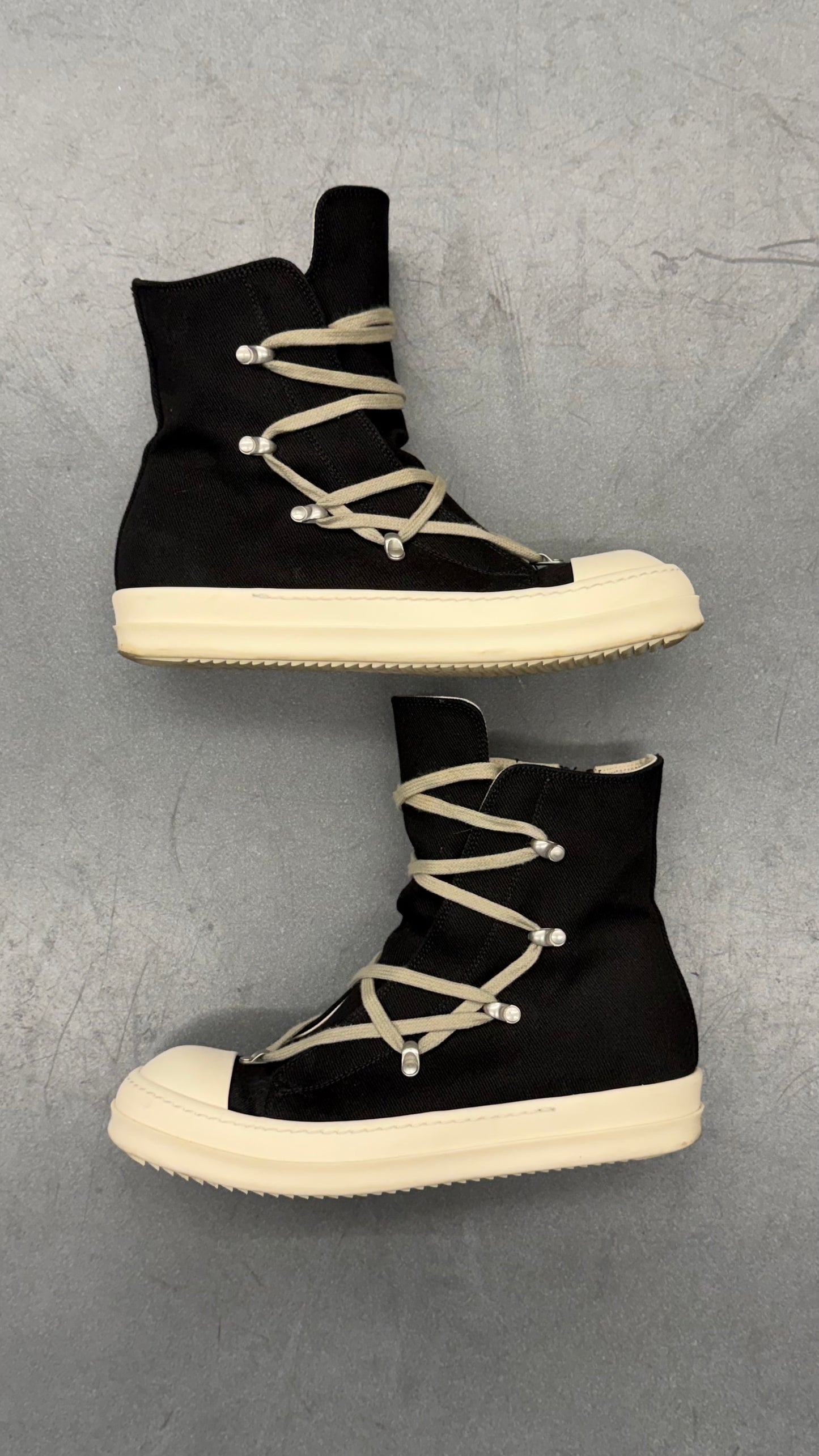 RICK OWENS DRKSHDW HEXA HIGH-TOP SNEAKERS