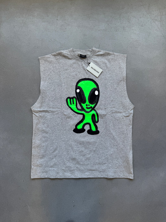 BALENCIAGA ALIEN SLEEVELESS TEE (NWT) (S)