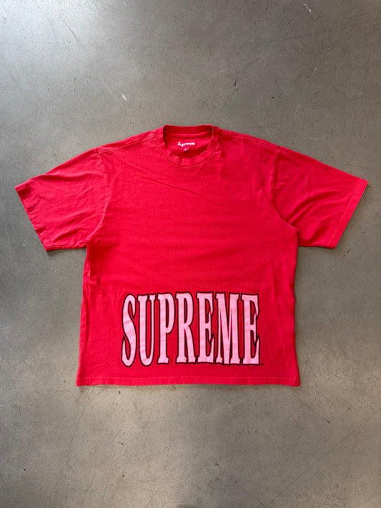 FW25 SUPREME CRACKED STRETCH SS TOP - RED