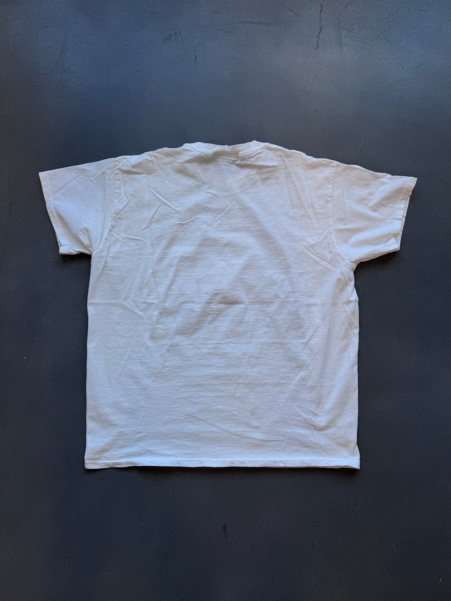 1997 FLORIDA MARLINS WORLD CHAMPS ONE HEARTBEAT TEAM CARICATURE TEE (DELTA TAG)