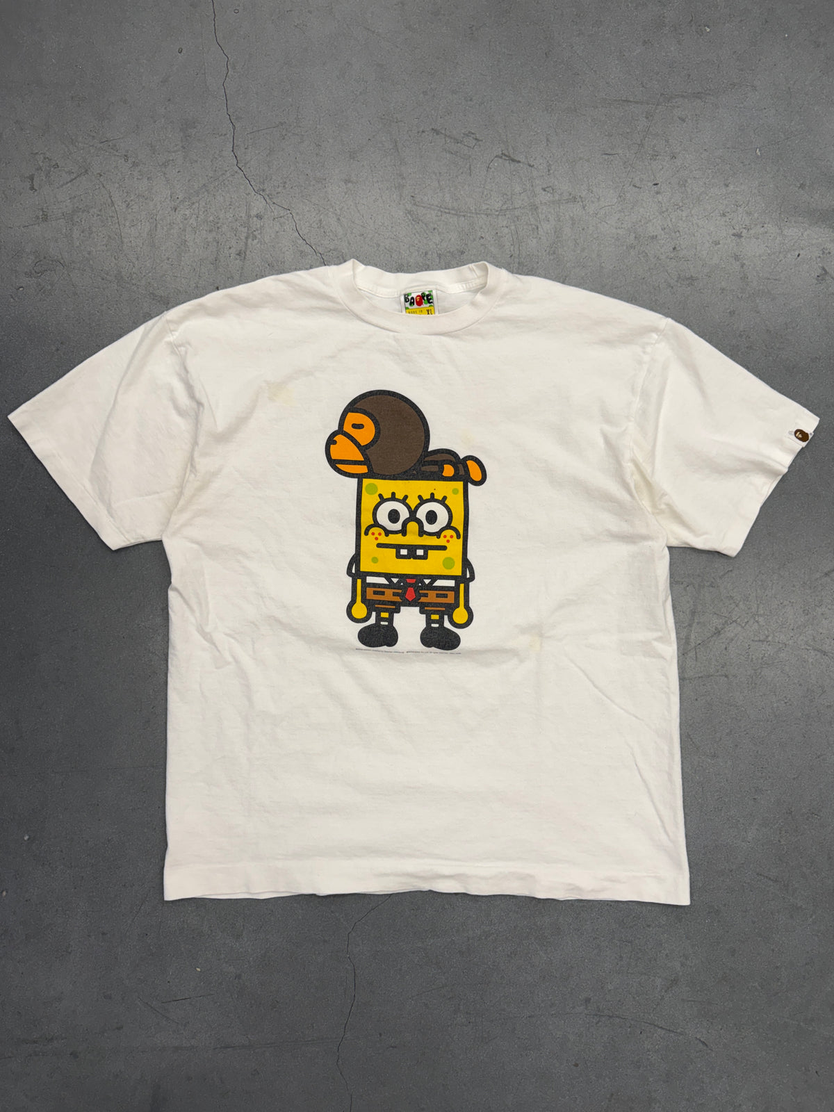 2008 BAPE A BATHING APE SPONGEBOB BABY MILO TEE