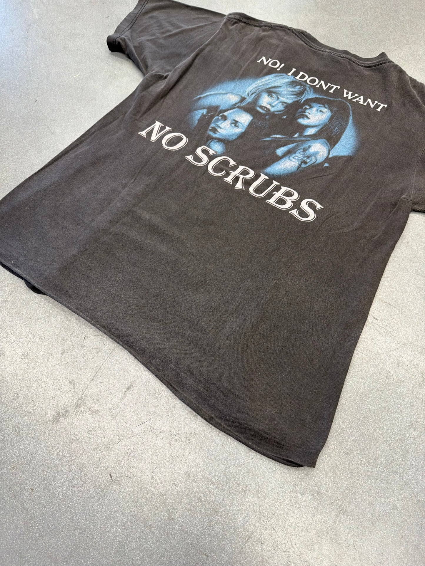 TLC NO! I DONT WANT NO SCRUBS BOOTLEG RAP STYLE TEE (COTTONNET TAG)