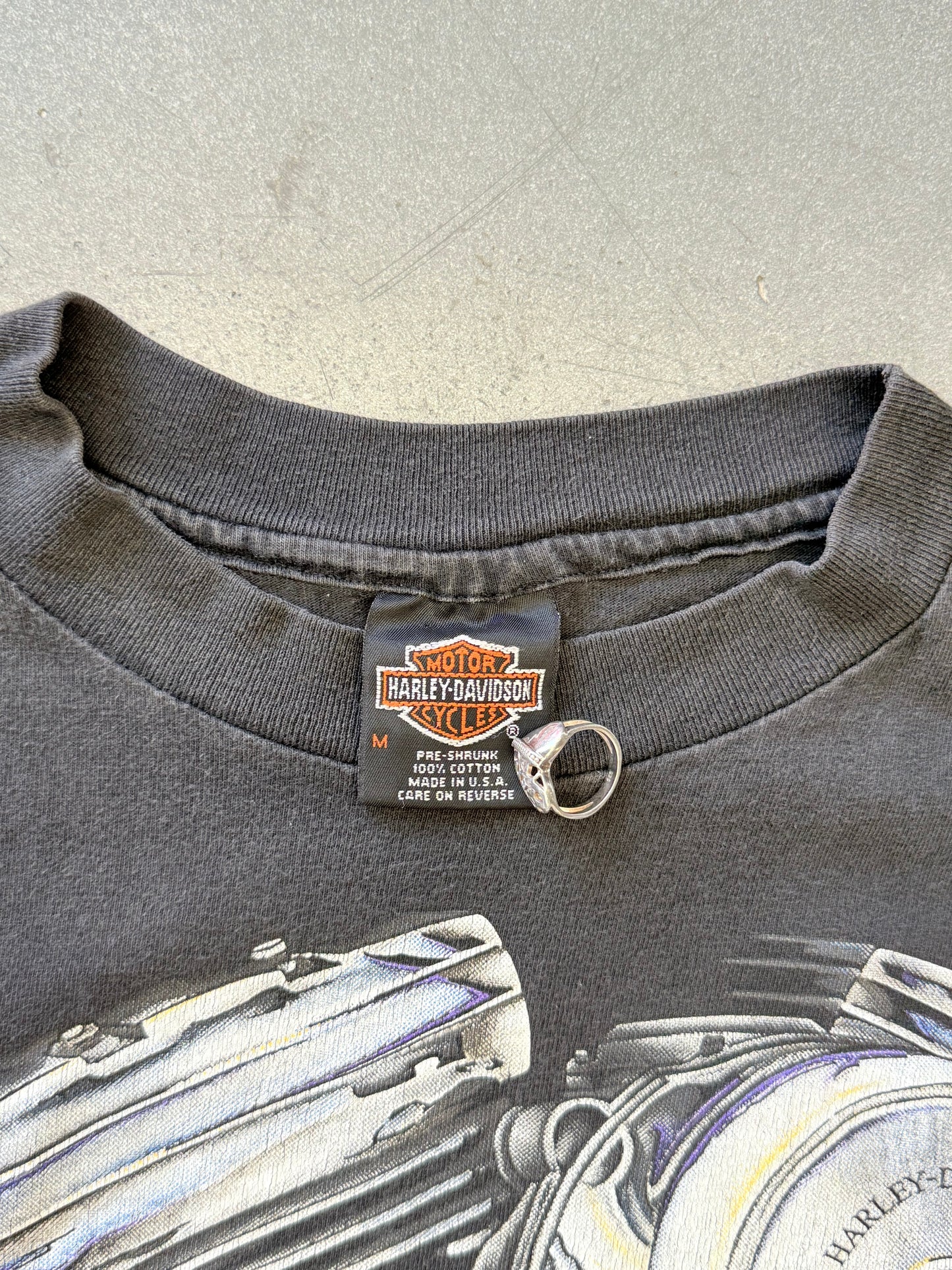 1994 HARLEY-DAVIDSON CHROME FEVER ENGINE "LOOKS" TEE (HARLEY-DAVIDSON TAG)