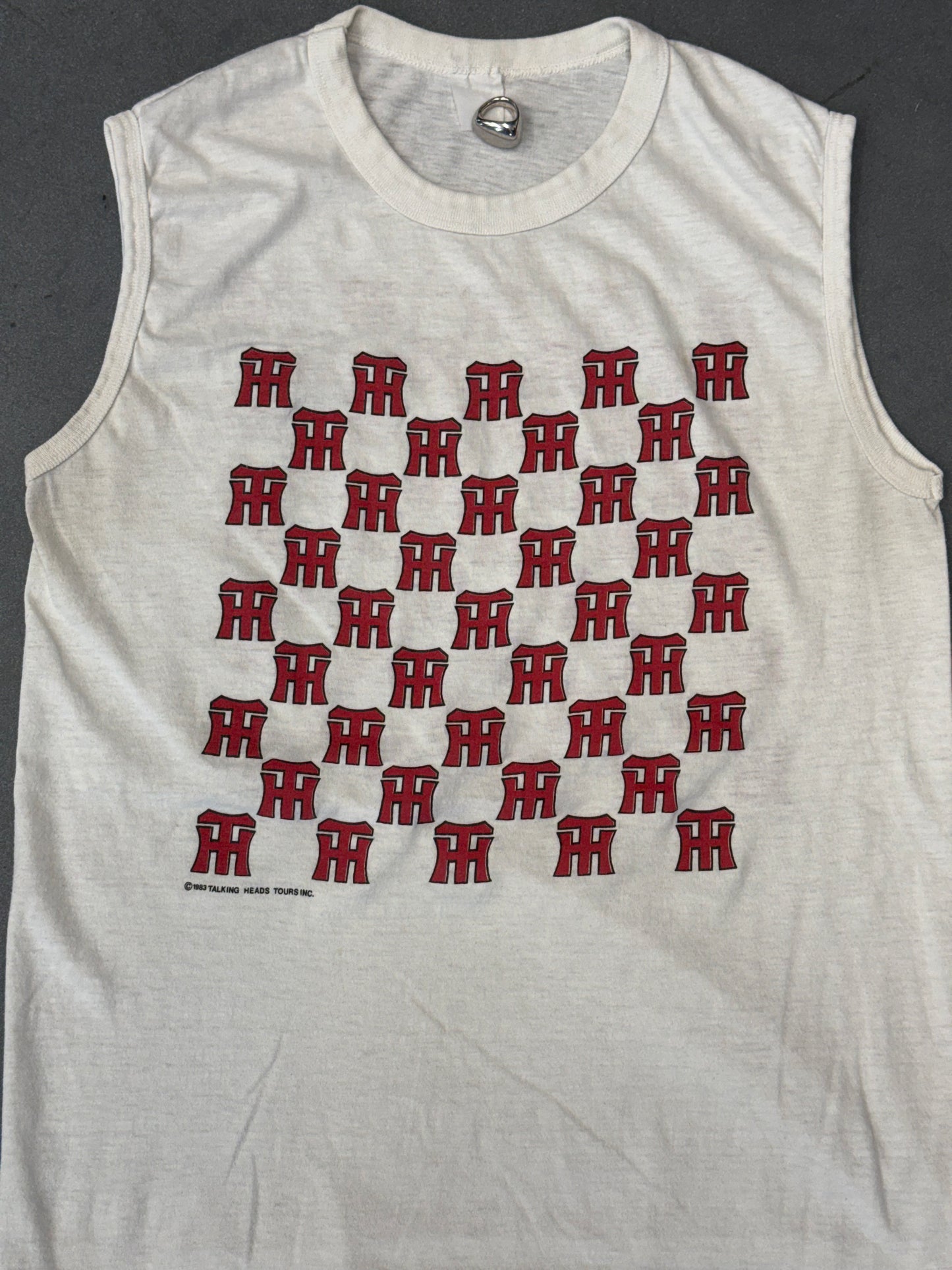 1983 TALKING HEADS SLEEVELESS TEE (MACKLER TAG)
