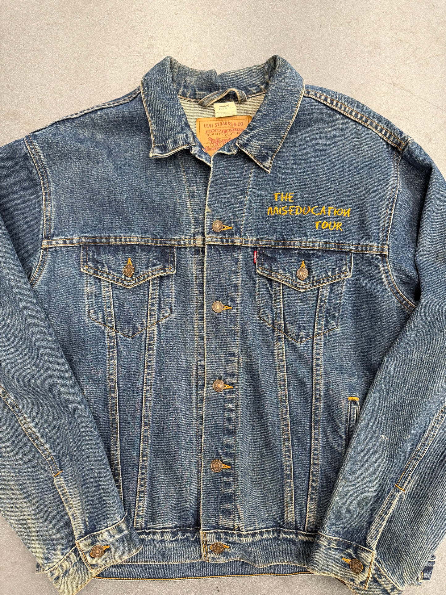1999 LAURYN HILL THE MISEDUCATION WORLD TOUR LEVI'S DENIM JACKET