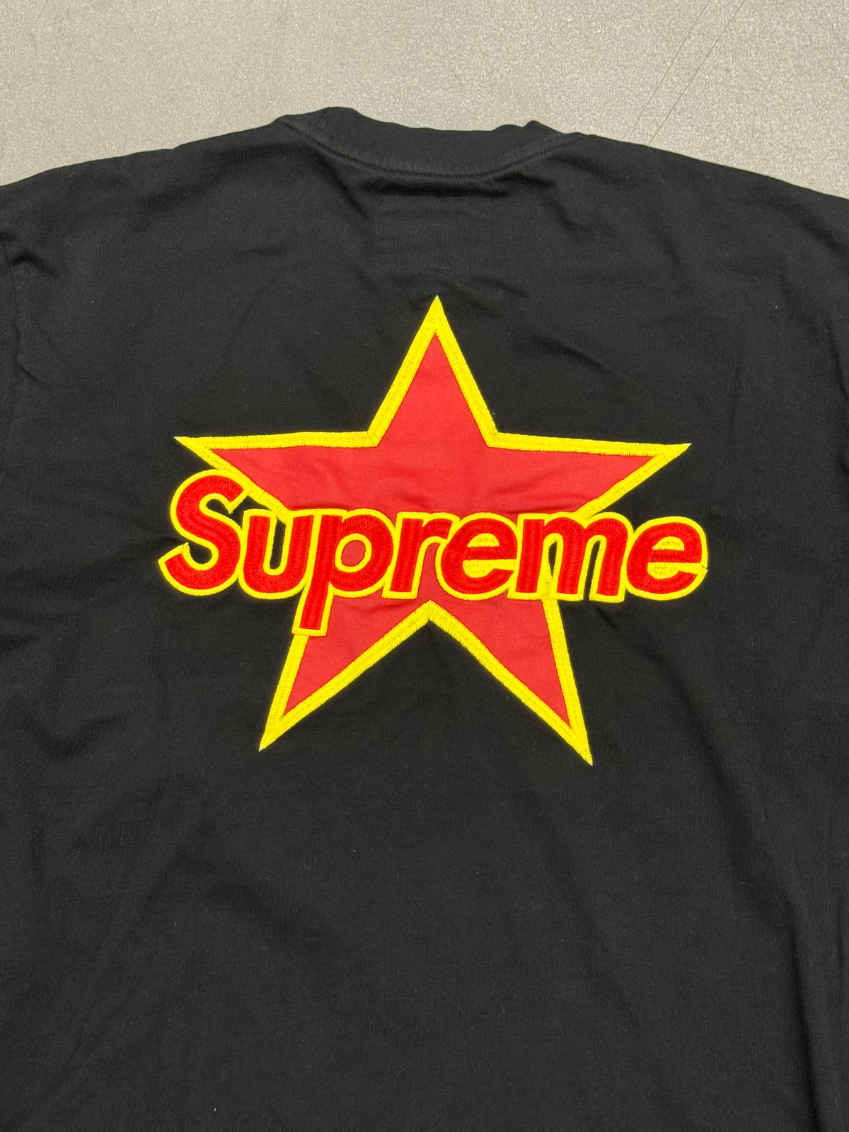 SS26 SUPREME VANSON LEATHERS LS TOP - BLACK
