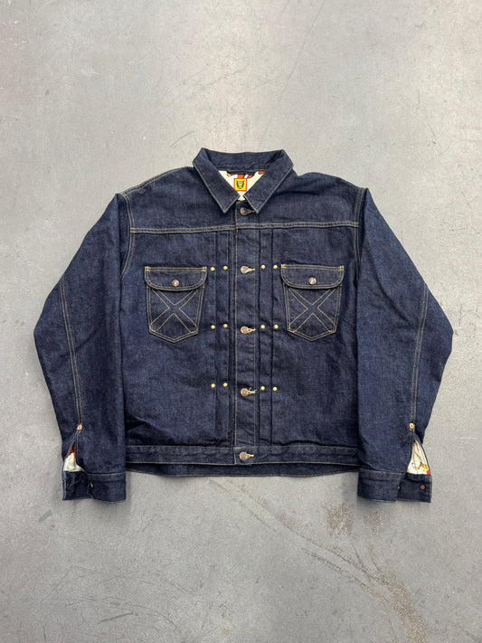 HUMAN MADE X KAWS DENIM WORK JACKET - INDIGO