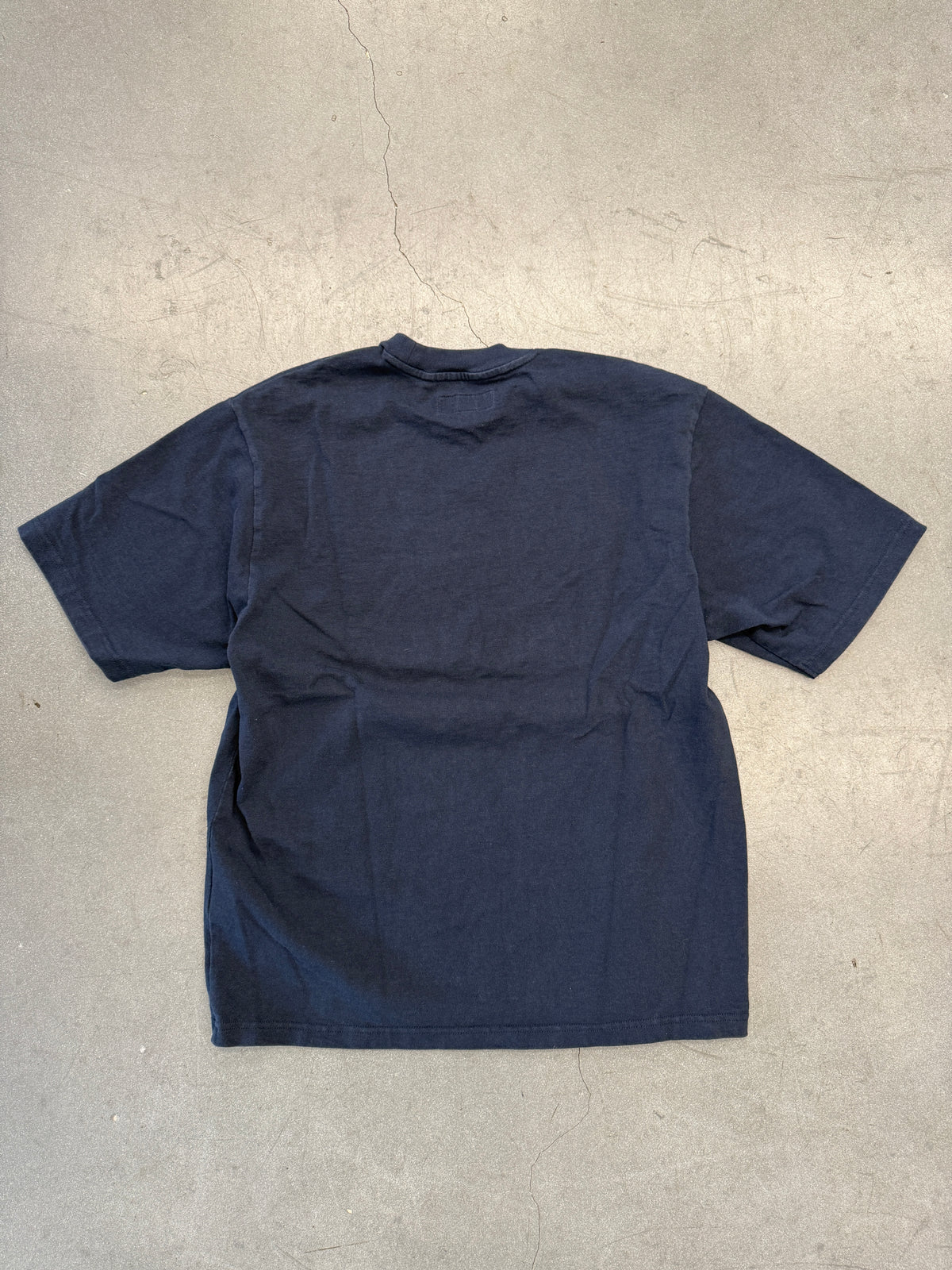 SS25 SUPREME SATIN APPLIQUE SS TOP - NAVY