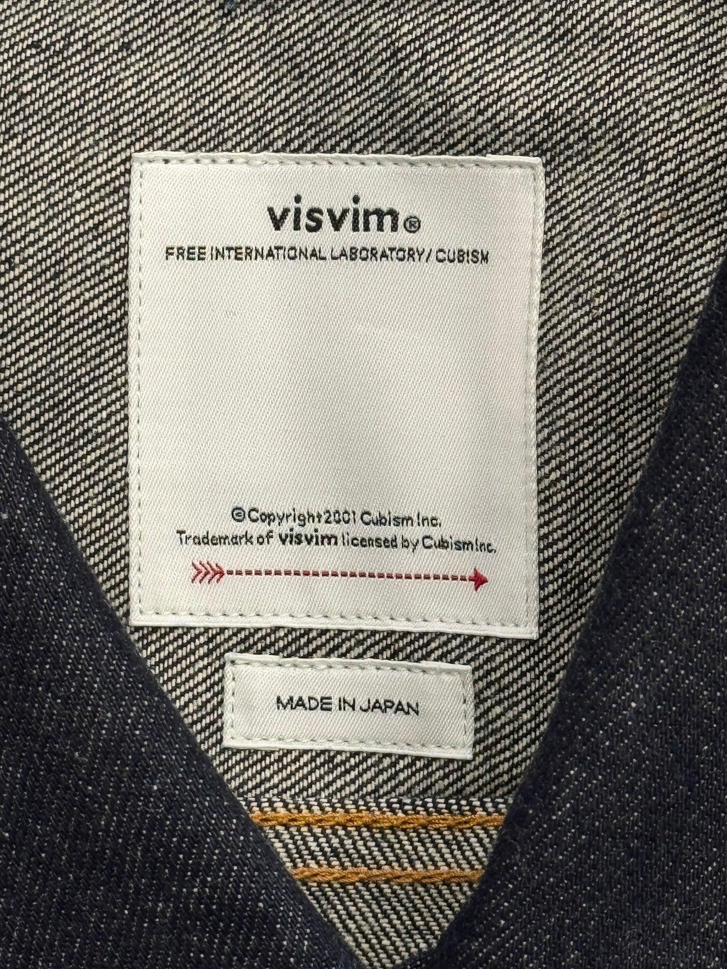 SS23 VISVIM 101XX UNWASHED RAW DENIM JACKET