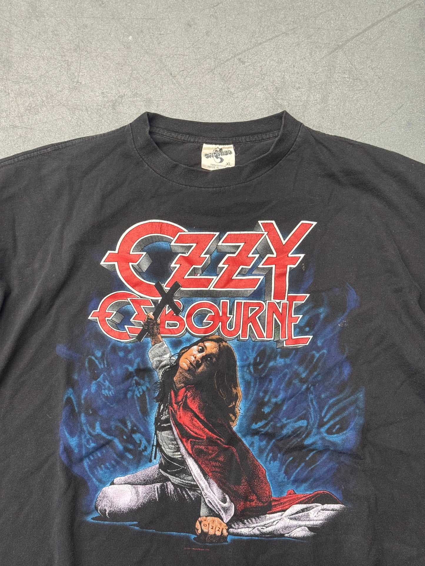 1991 OZZY OSBOURNE BLIZARD OF OZZ TEE (CHRONIES TAG)