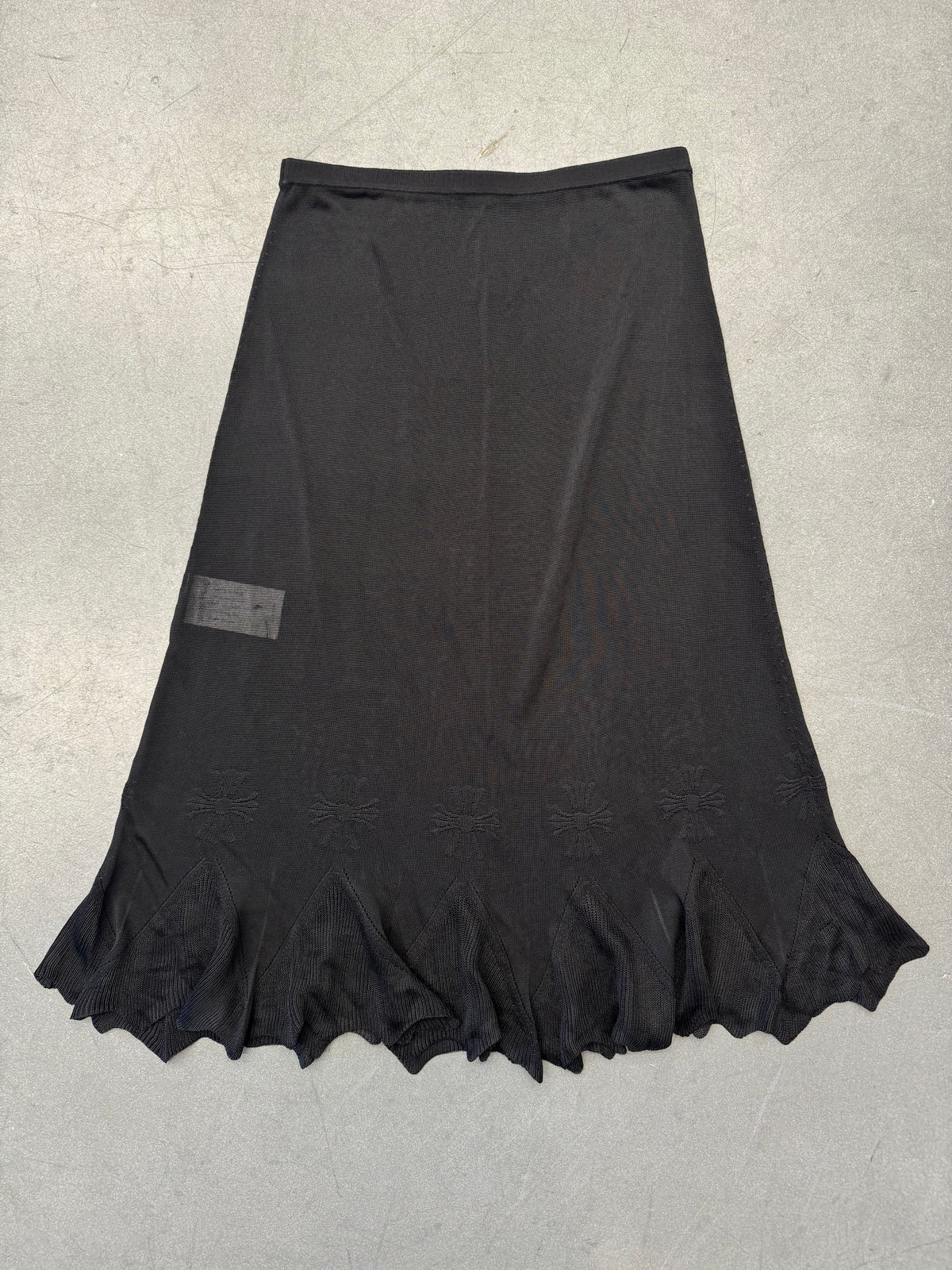 CHROME HEARTS 'FRANKIE' SHEER JACQUARD LUXE SKIRT