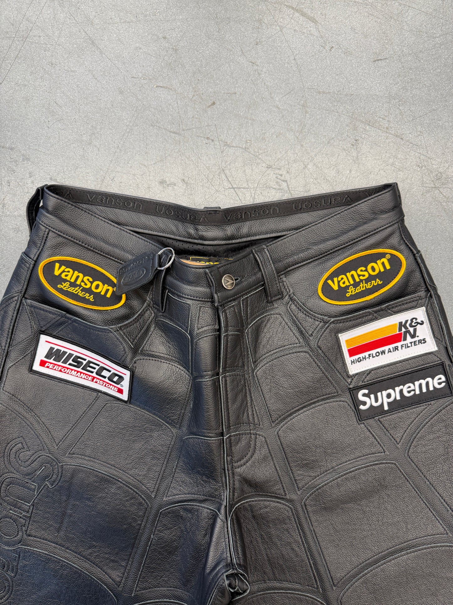 SS26 SUPREME VANSON LEATHERS SPIDER-MAN SHORTS