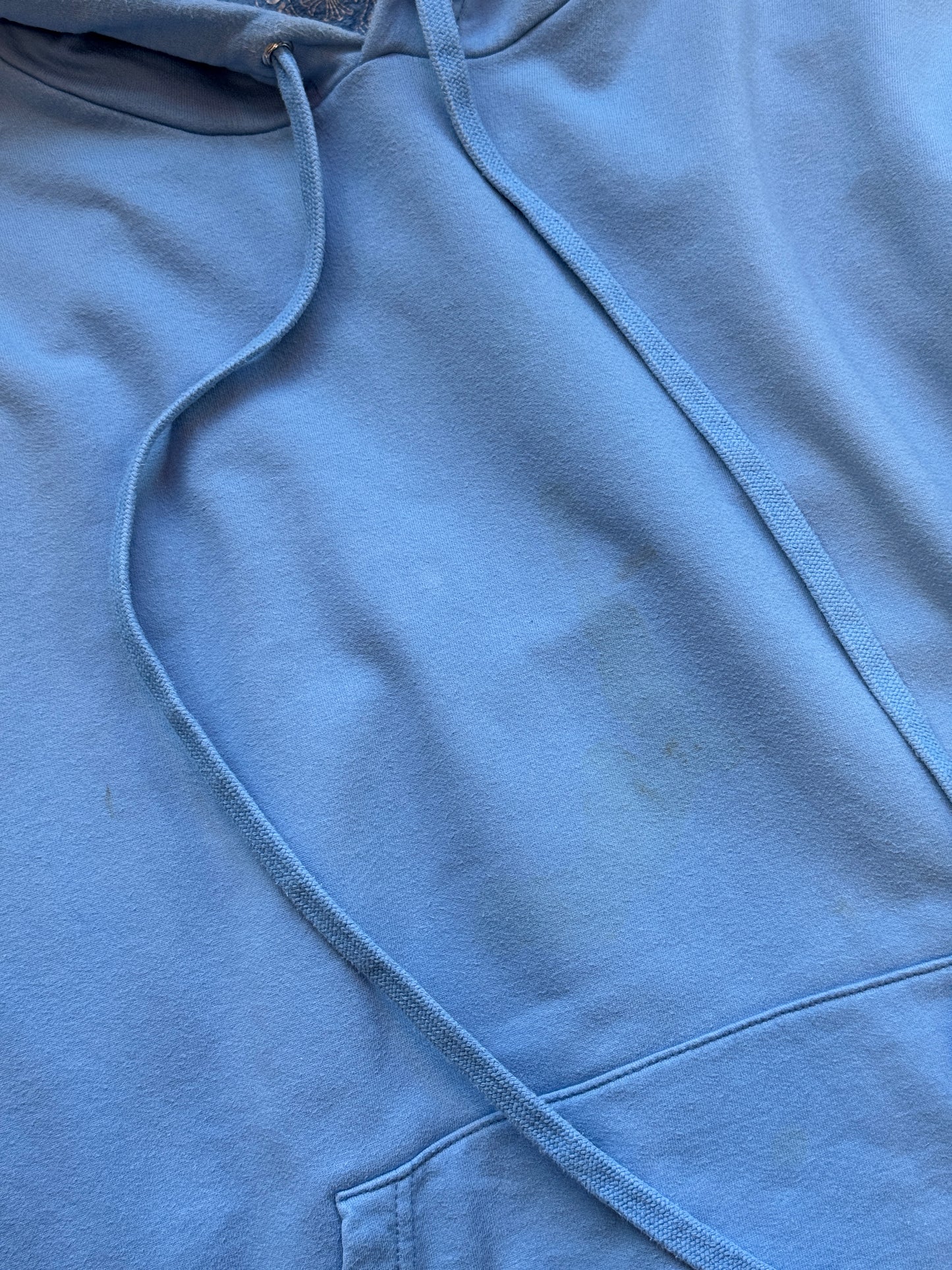 CHROME HEARTS DRAKE CERTIFIED LOVER BOY PULLOVER HOODIE - BLUE