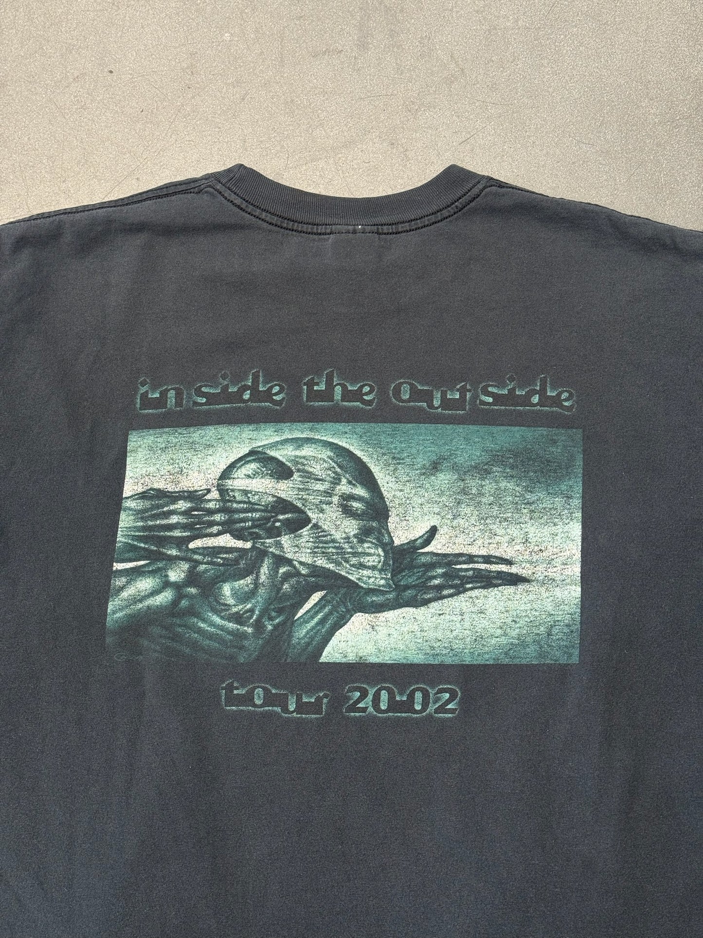 2002 TOOL "INSIDE THE OUTSIDE" TOUR LS TEE (ANVIL TAG)