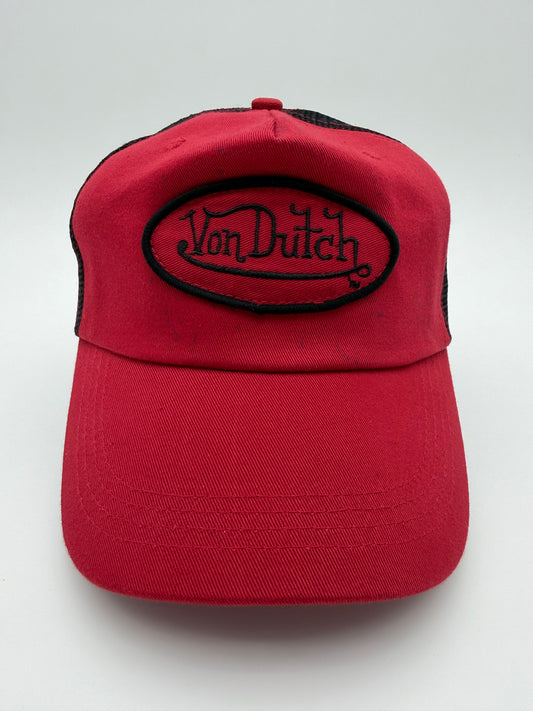 VON DUTCH TRUCKER HAT RED/BLACK