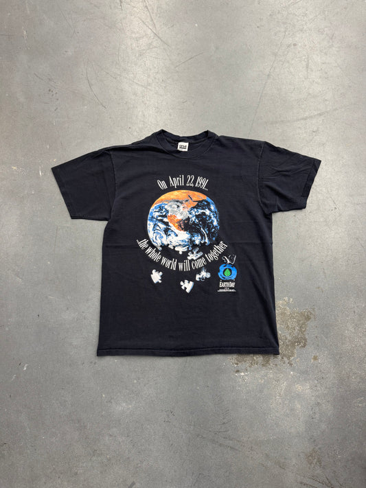 1991 "ON APRIL 22, 1991... THE WHOLE WORLD WILL COME TOGETHER" TEE (ANVIL TAG)